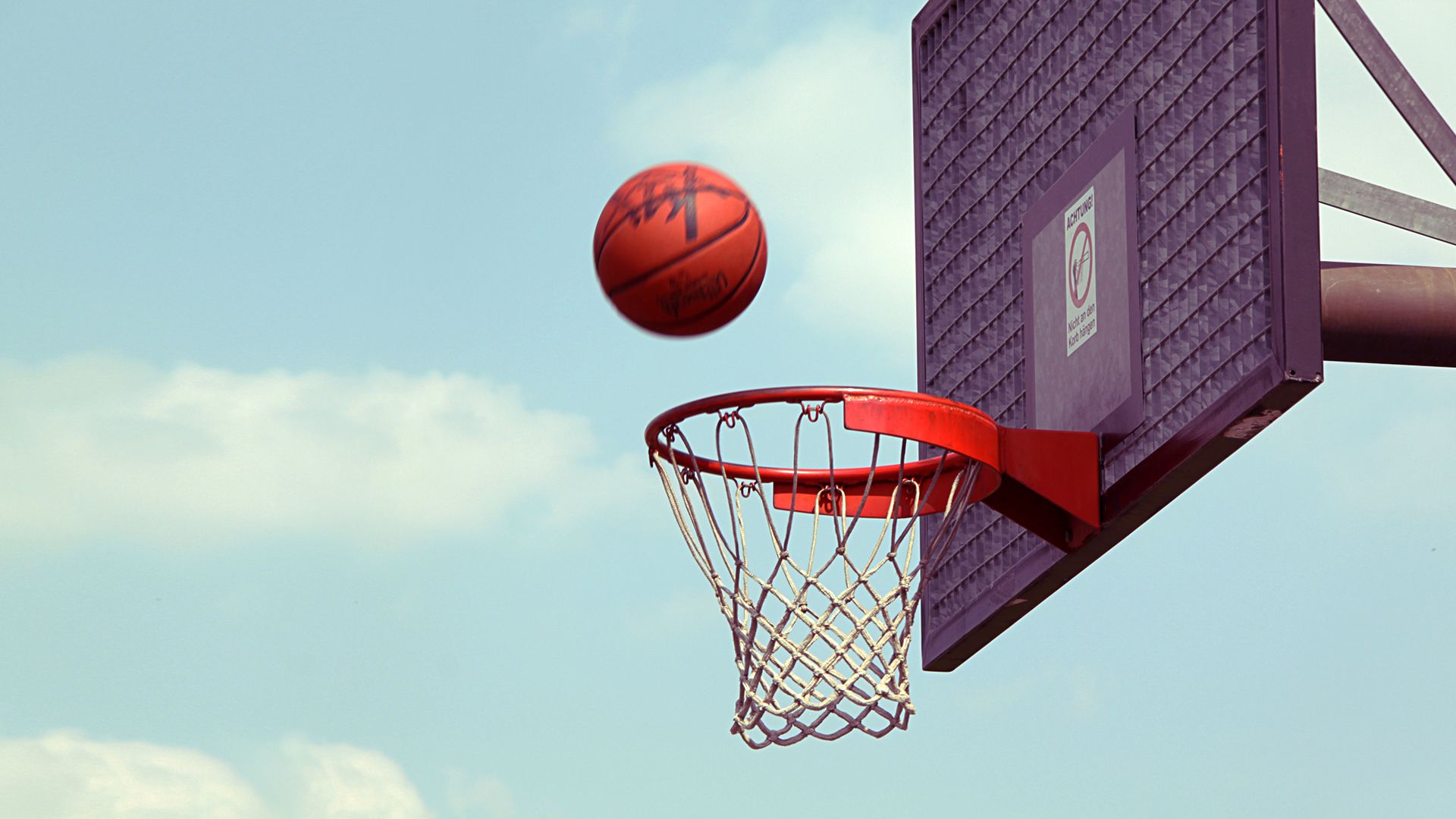 Canestro basket con palla, 1920x1080 Full HD 1080p, Monitor Gaming
