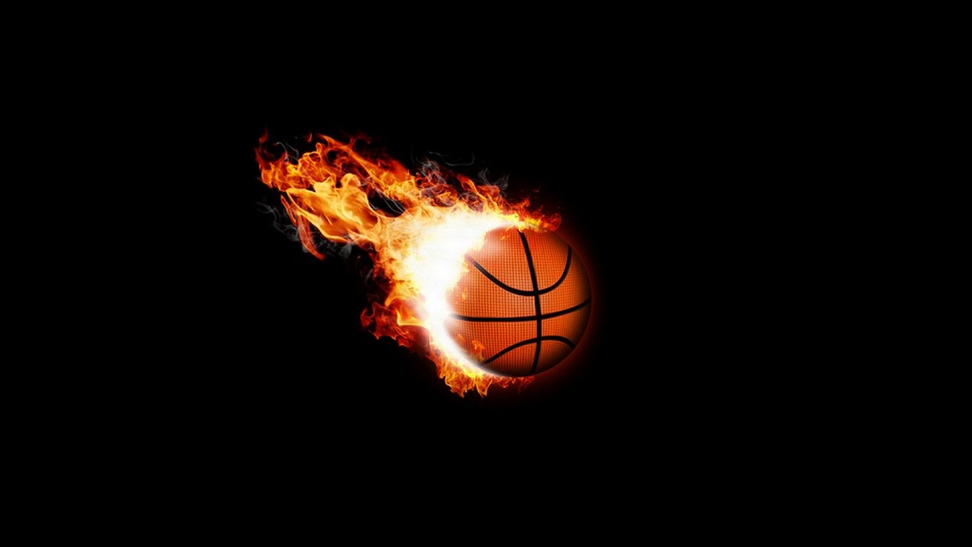 Pallone da basket in fiamme, 1920x1080 1080p, Monitor Gaming