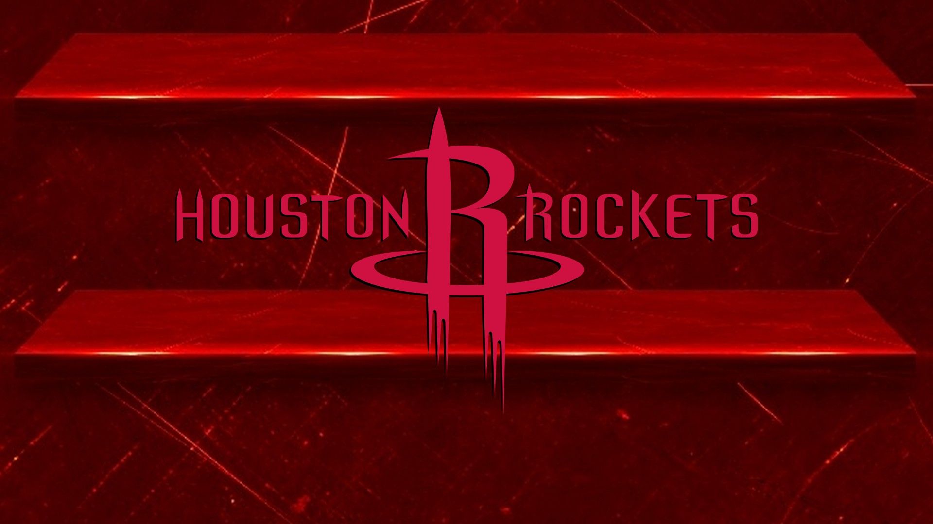 Logo Houston Rockets rosso, 1920x1080 Full HD 1080p, PC