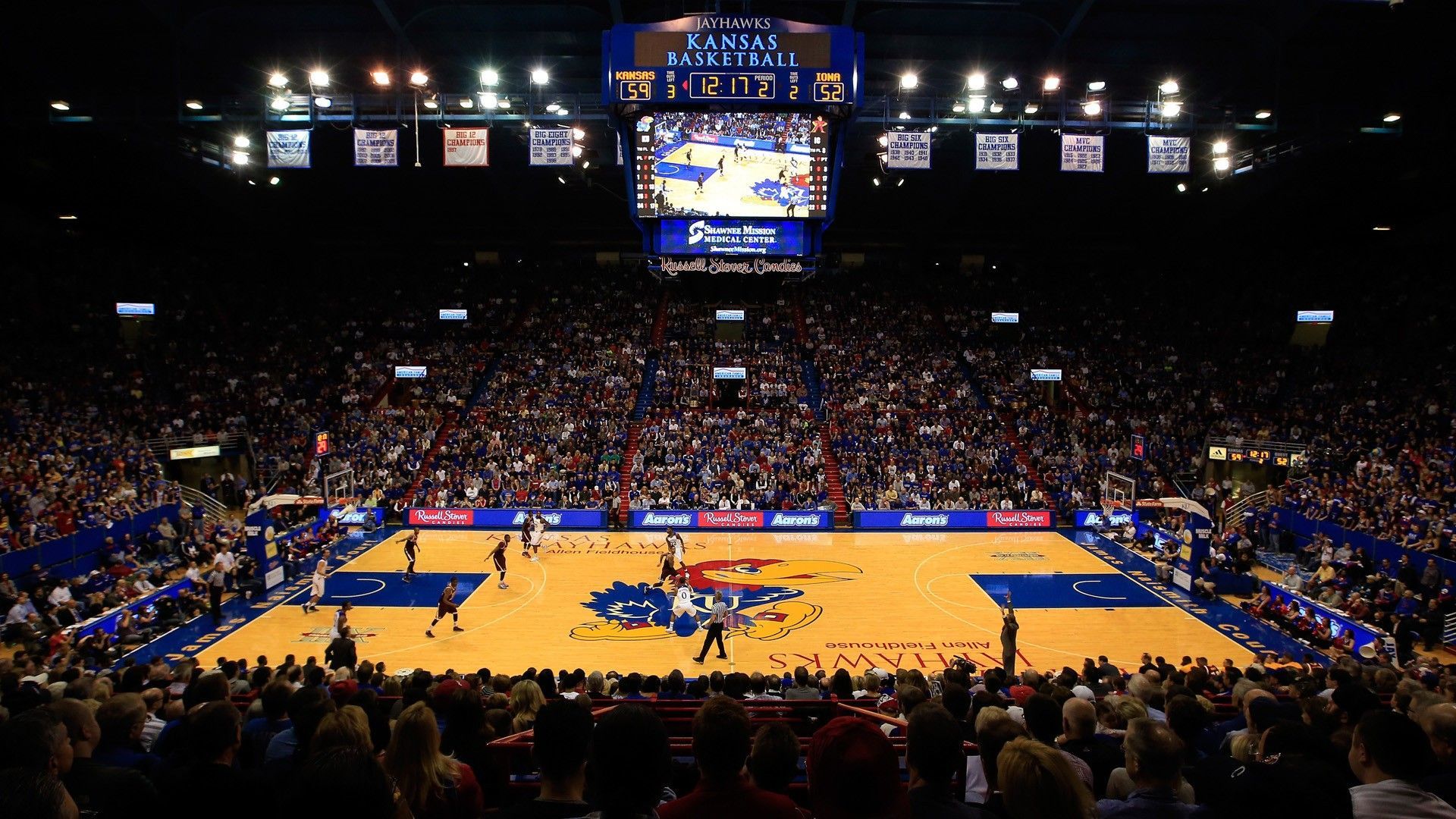 Kansas basket arena affollata, 1920x1080 1080p, PC Desktop