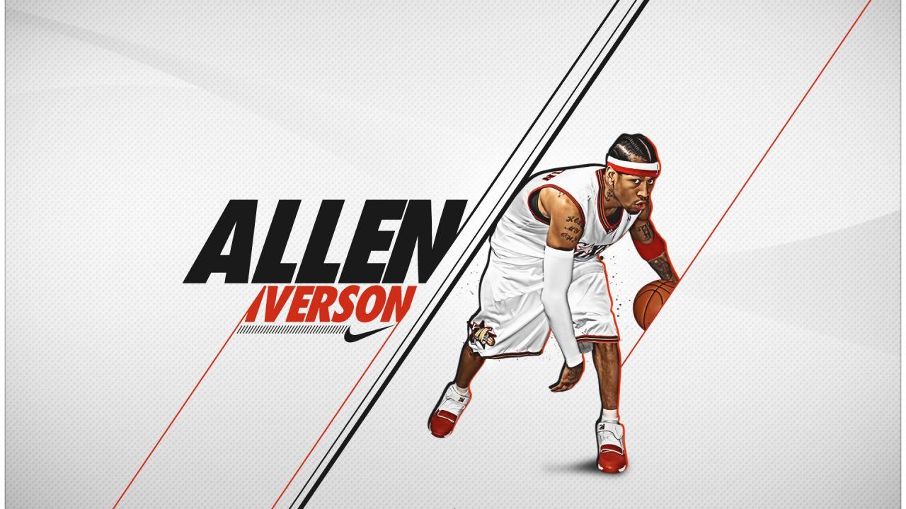 Allen Iverson illustrazione basket, 1280x720 HD, PC Desktop