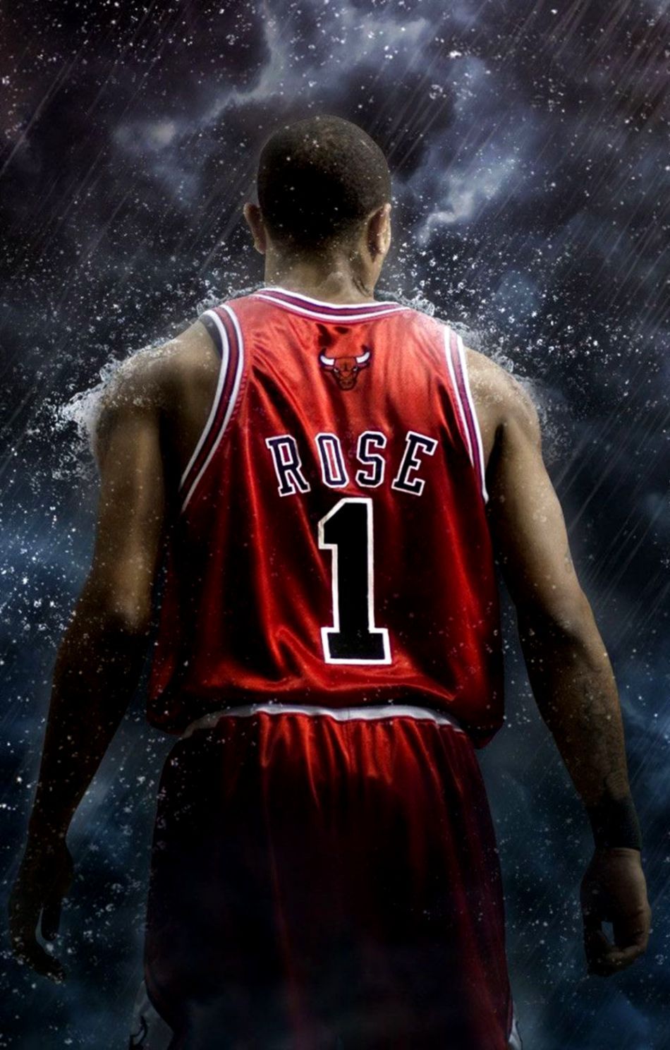 Derrick Rose maglia Chicago Bulls, 950x1488 Full HD Verticale, iPhone