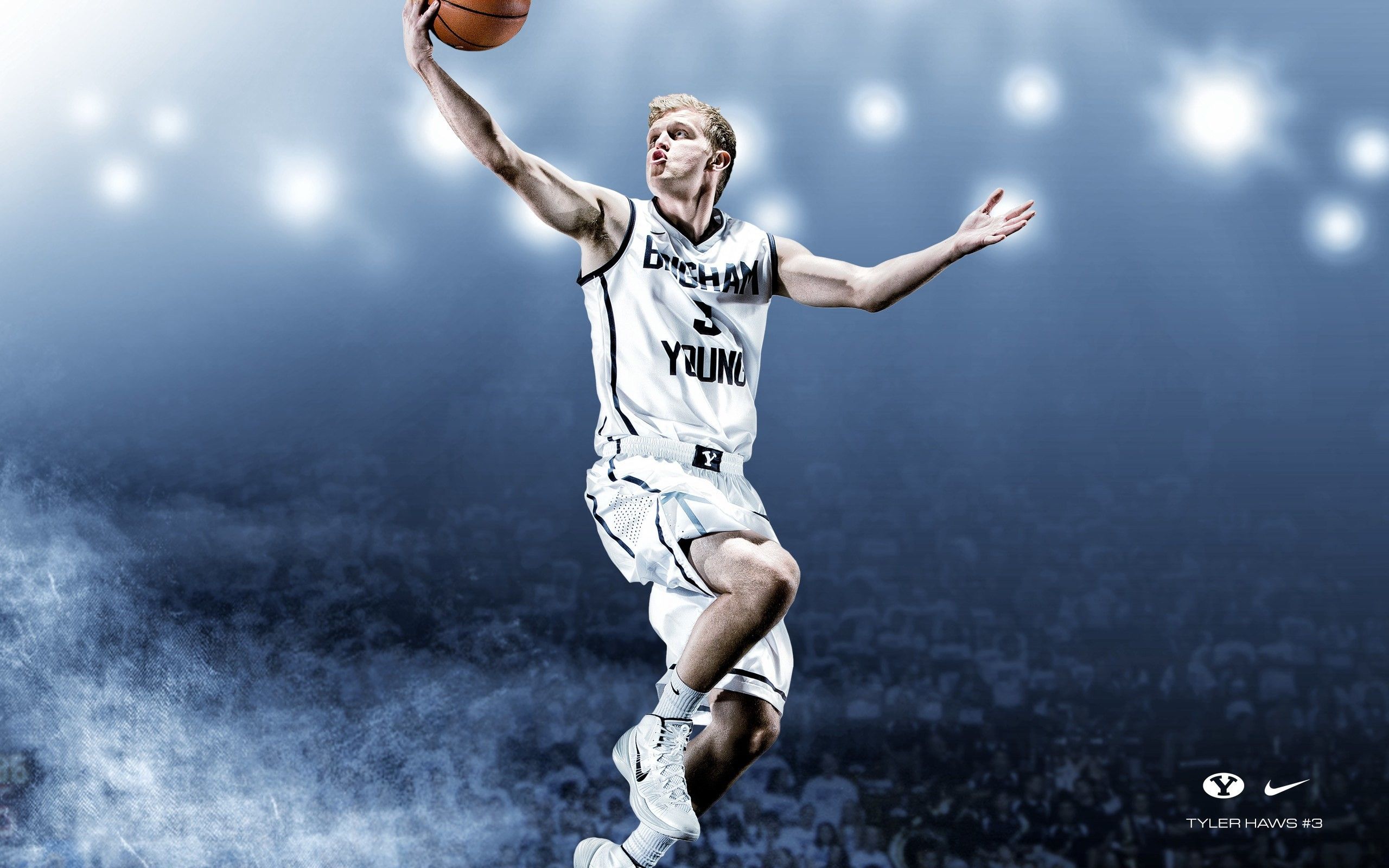 Giocatore basket BYU schiacciata, 2560x1600 2K, MacBook Pro