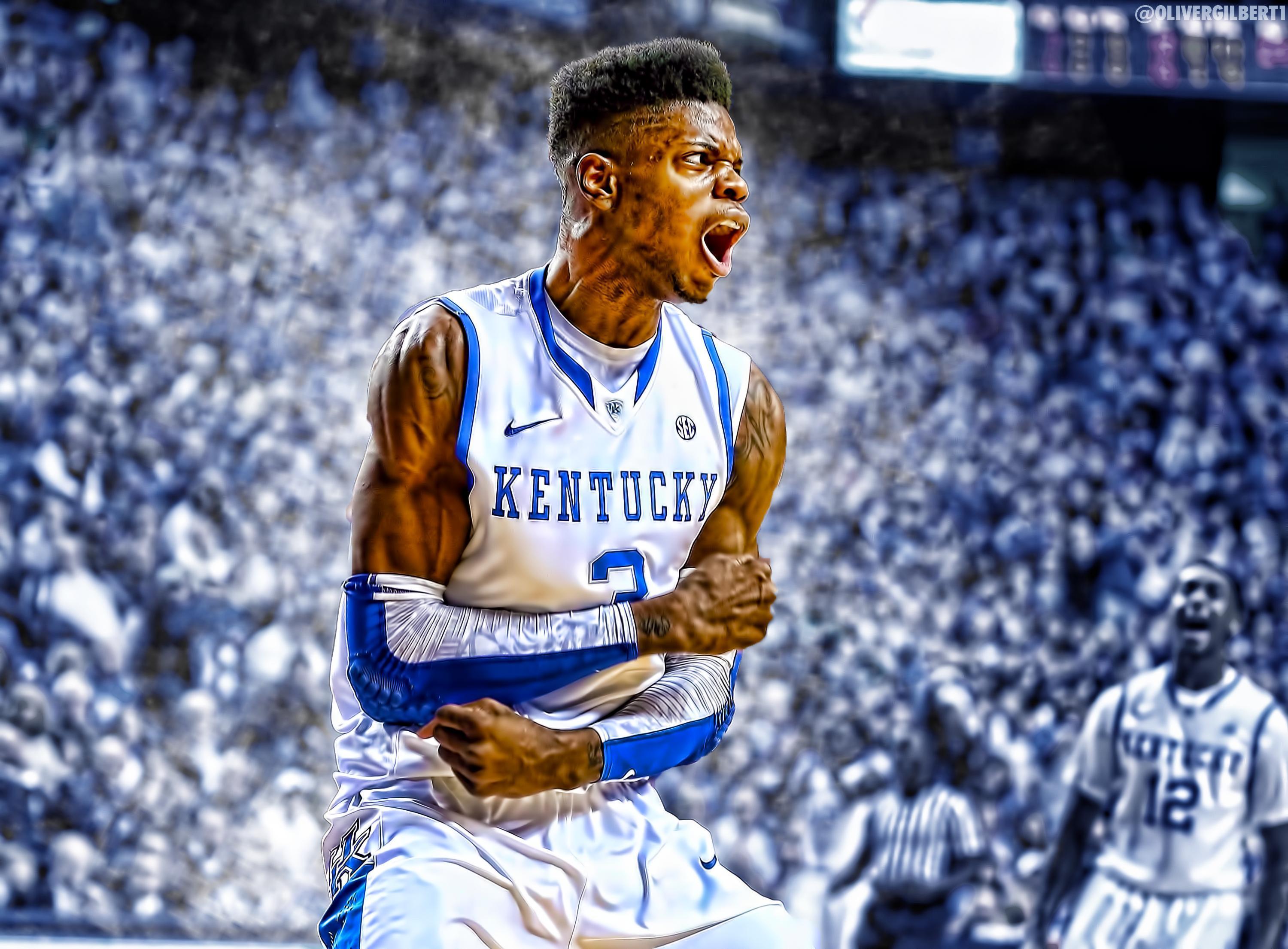 Giocatore Kentucky basket esulta, 3000x2210 2K, Desktop