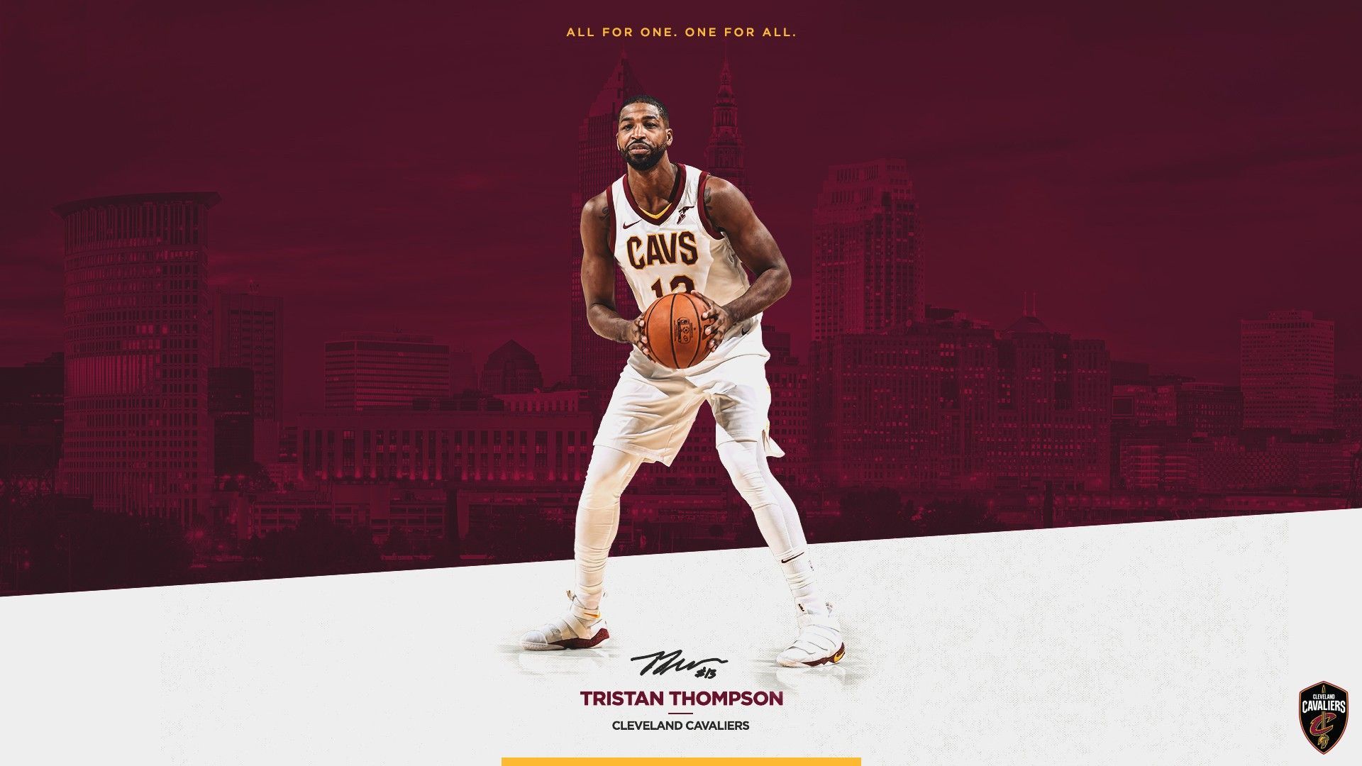 Tristan Thompson Cleveland Cavaliers, 1920x1080 Full HD, Desktop