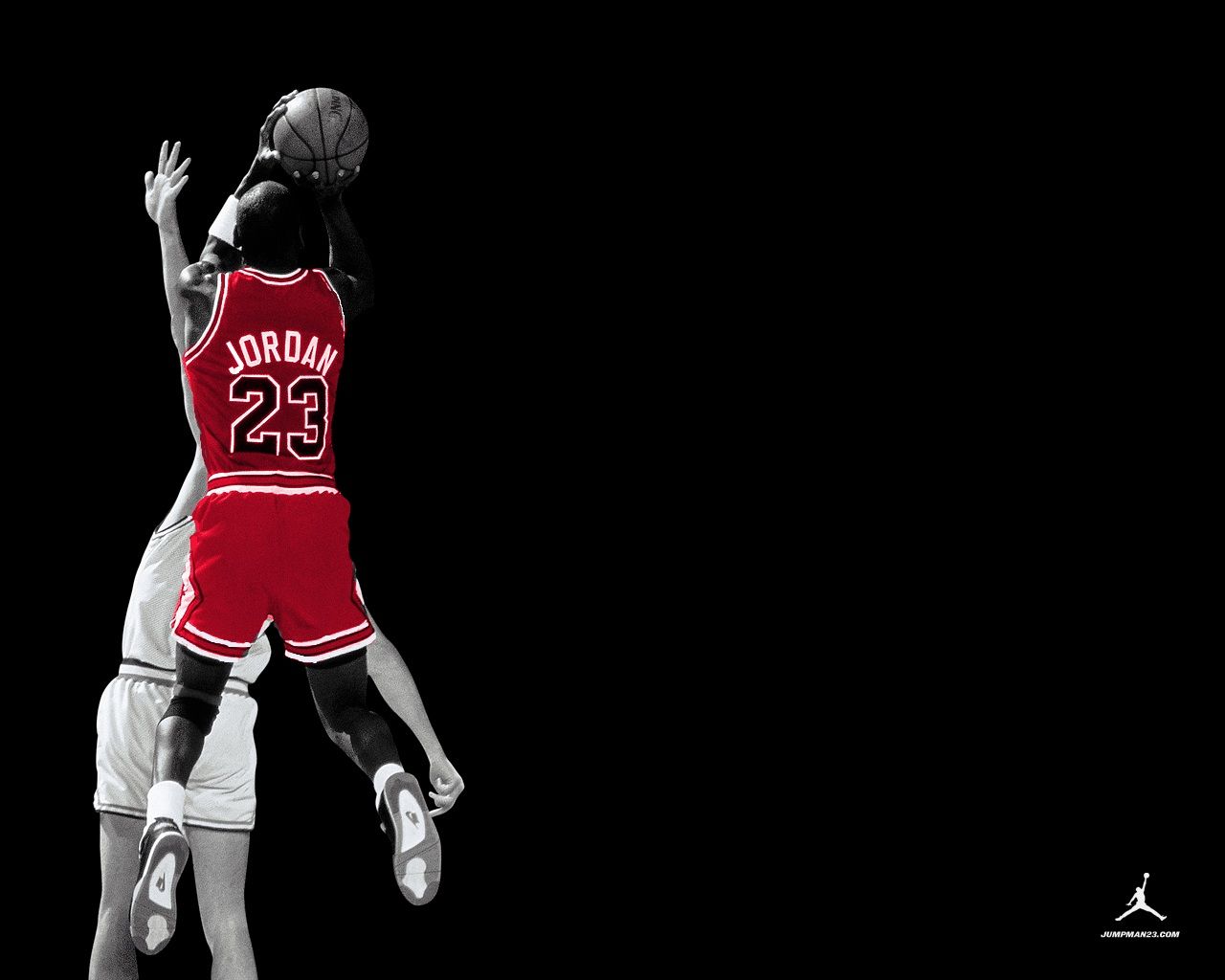 Michael Jordan tiro basket rosso, Chicago Bulls, 1280x1024 HD, Desktop