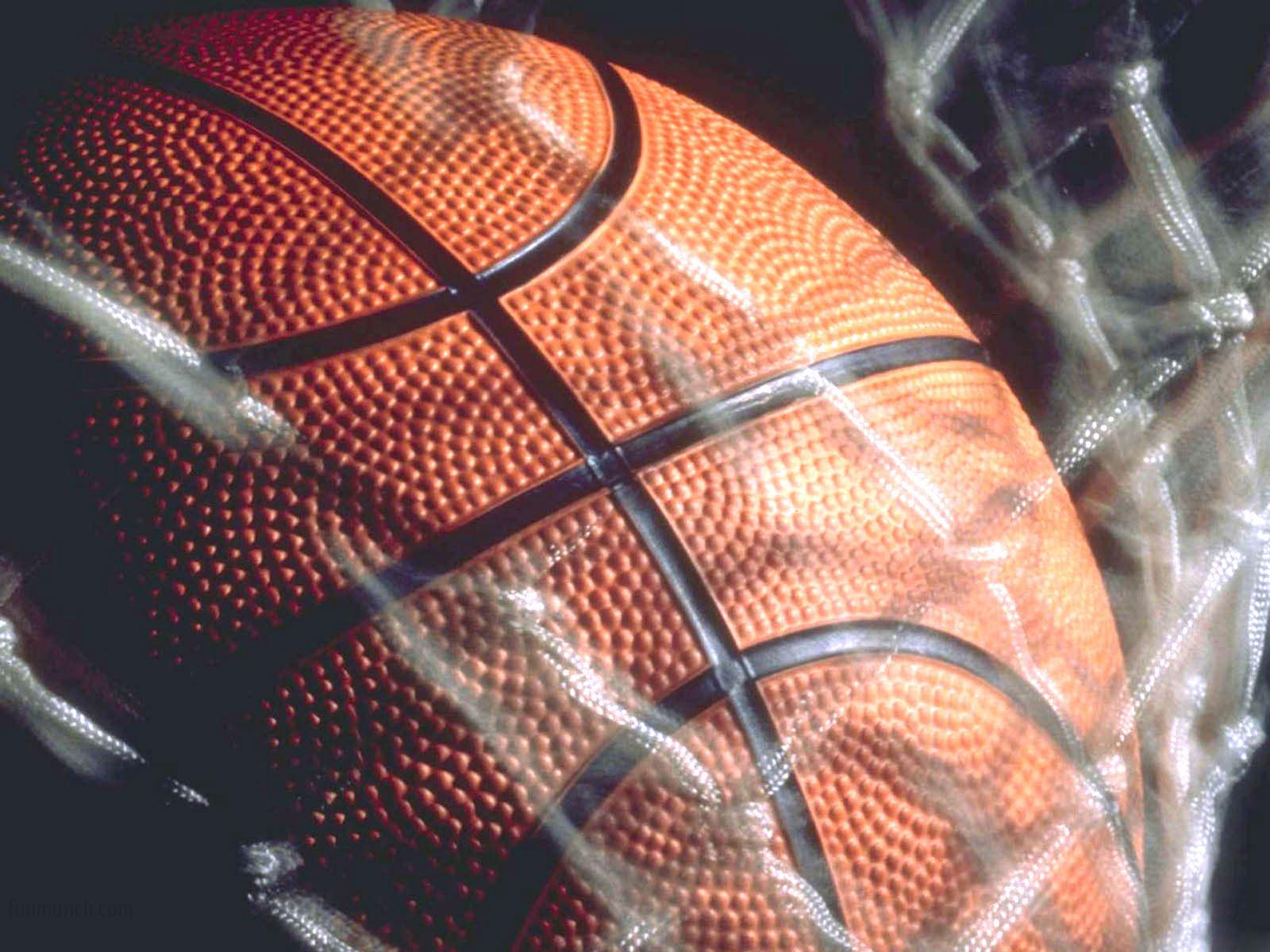 Pallone da basket nella rete, 1600x1200 HD, Laptop