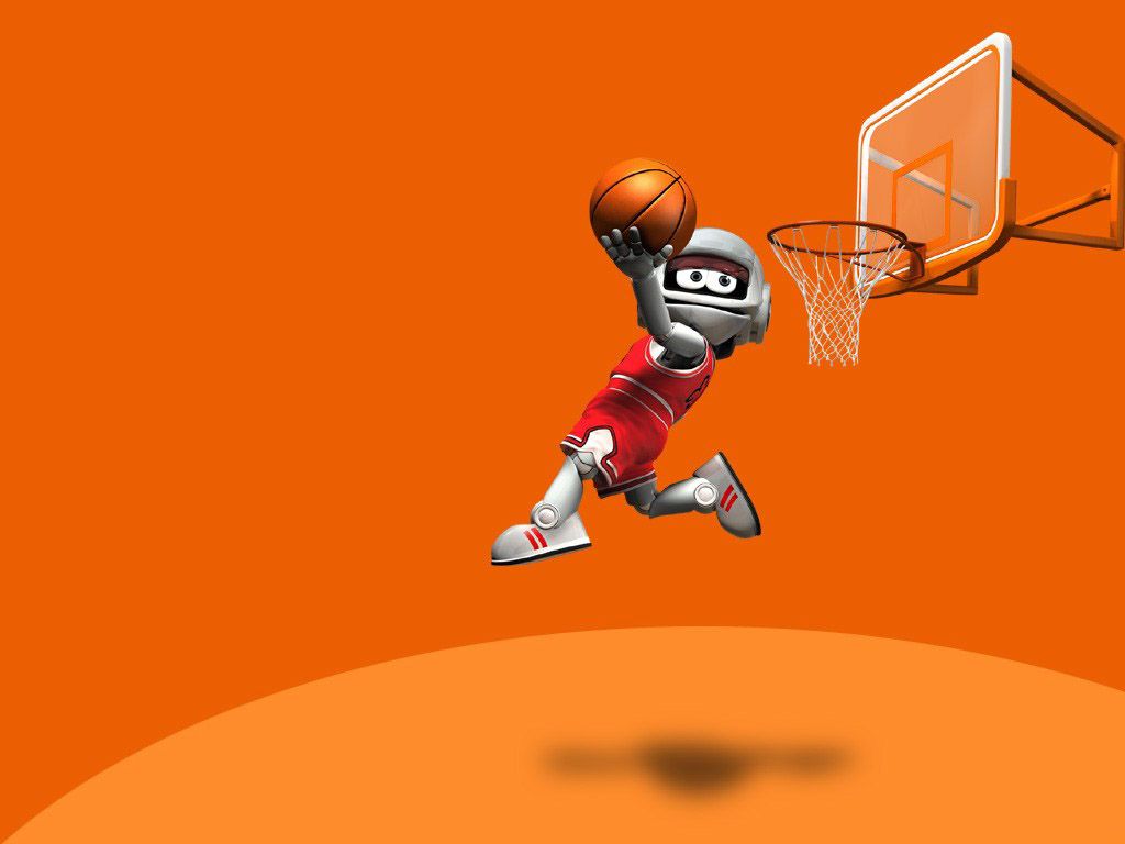 Giocatore basket schiacciata canestro, 1600x900 HD Ready, iMac