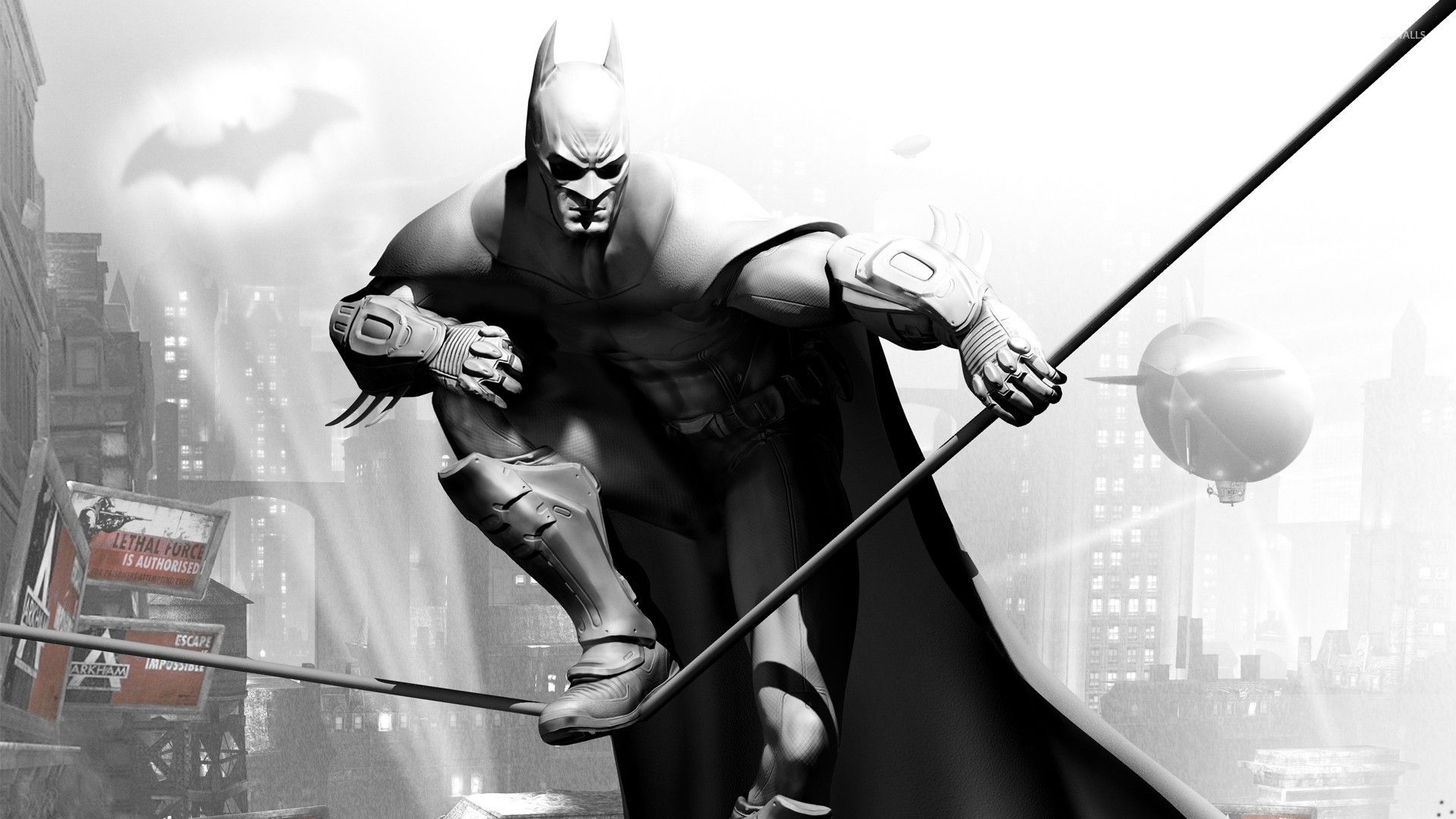 Batman Arkham City città, 1920x1080 Full HD, Desktop