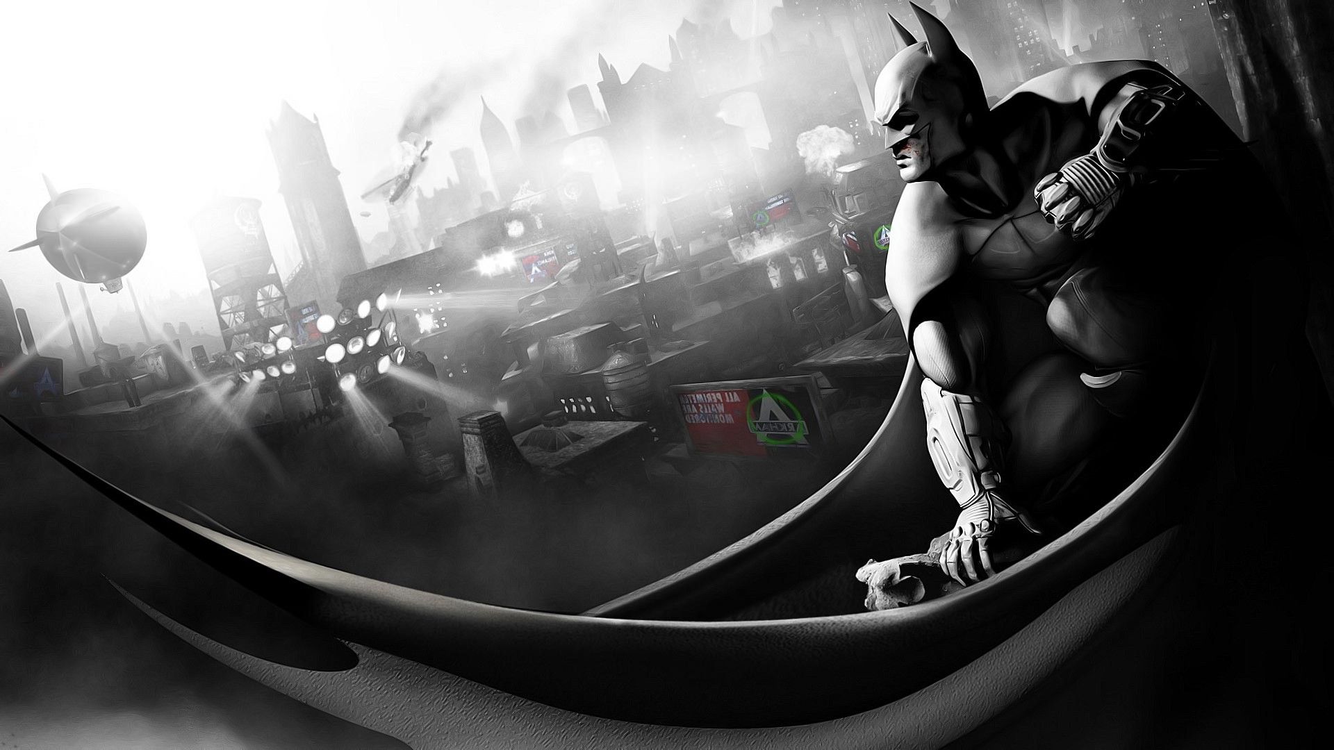 Batman su cornicione città, 1920x1080 1080p, Desktop
