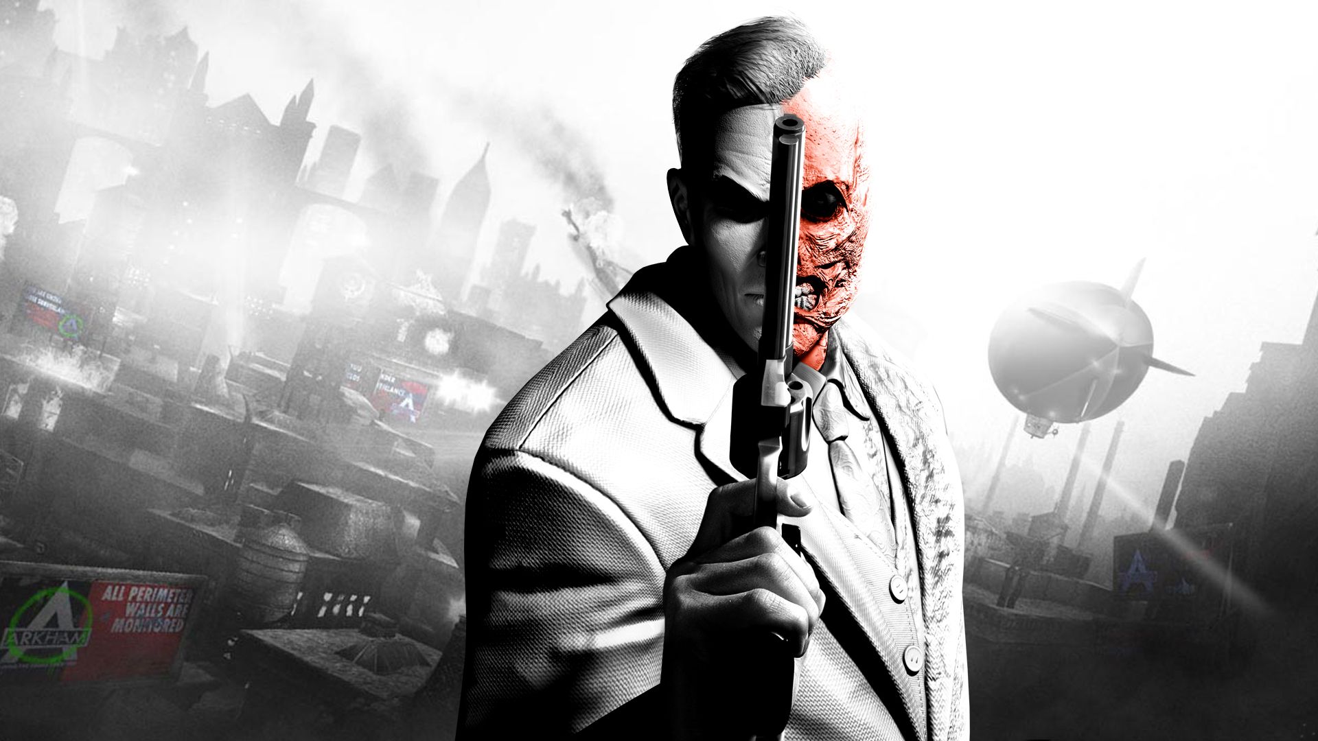 Two-Face Batman Arkham City, 1920x1080 Full HD 1080p, PC Desktop
