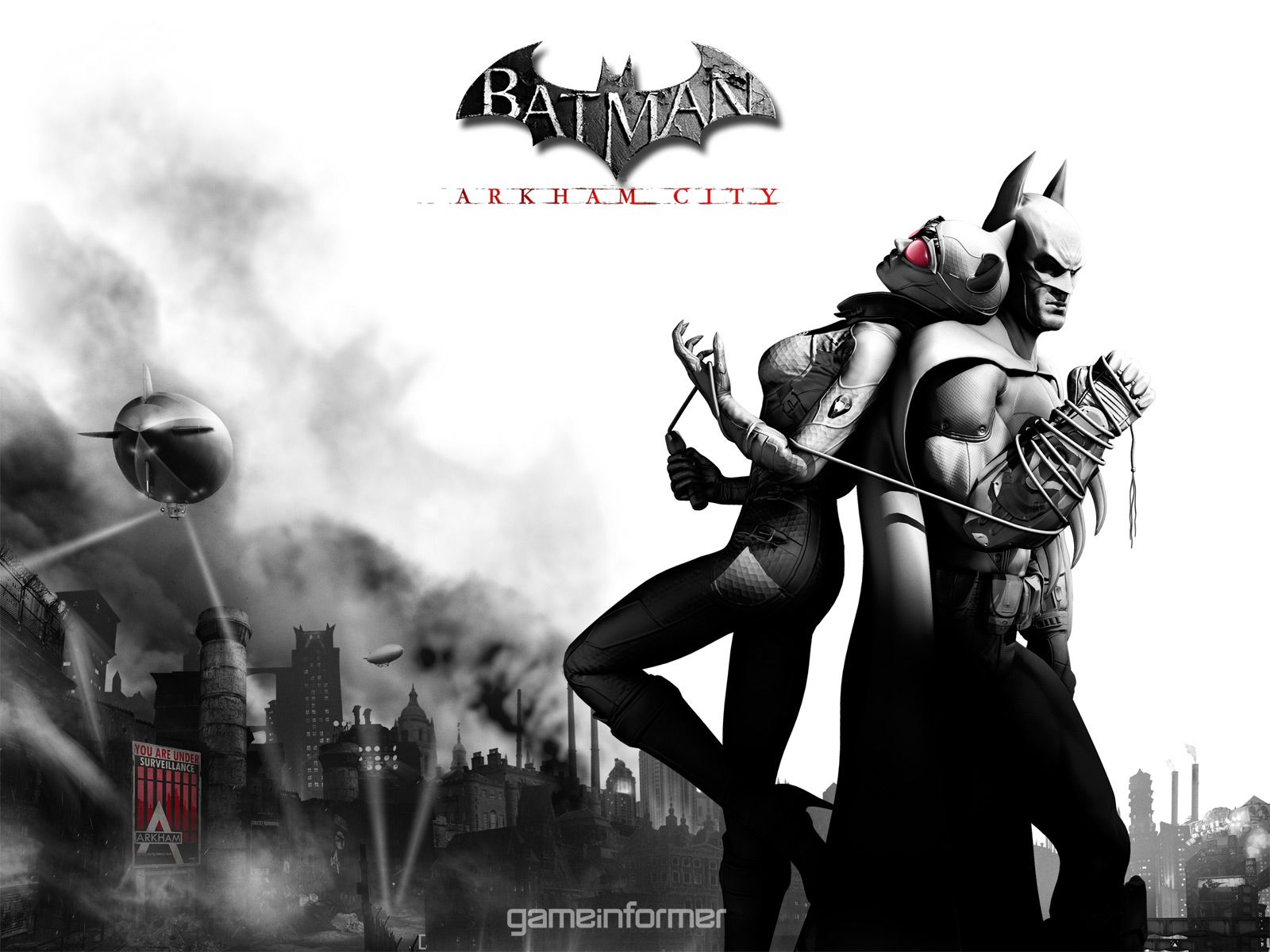 Batman e Catwoman Arkham City, Gotham, 1600x1200 900p, Desktop