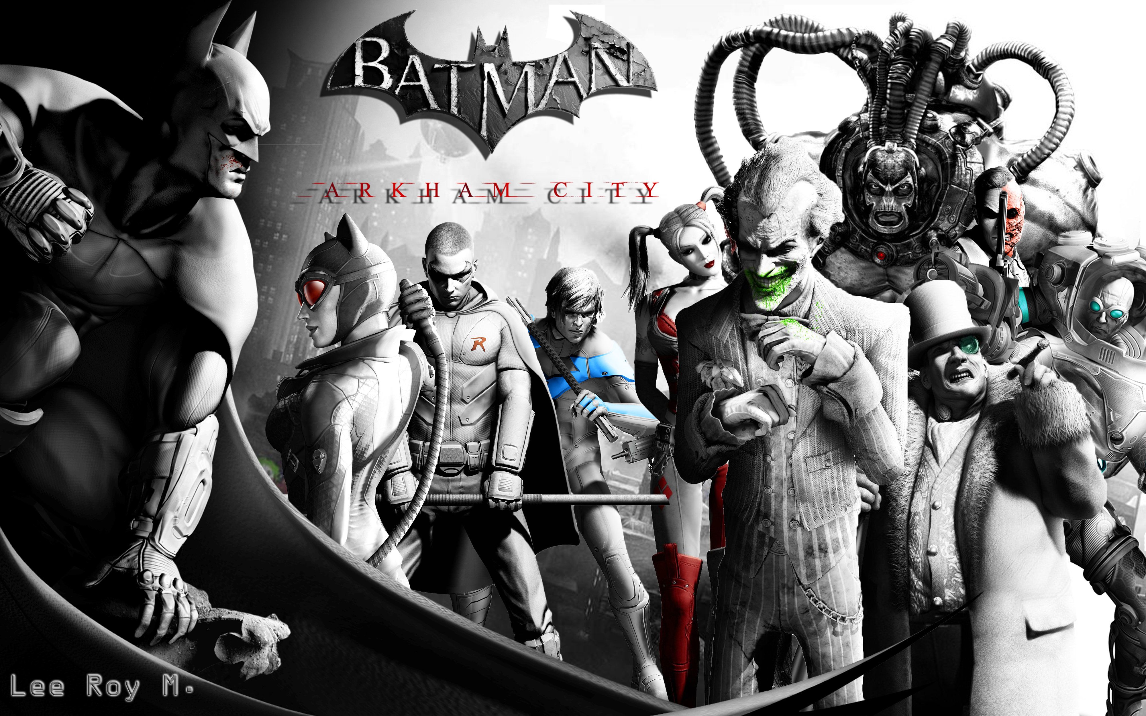 Batman Arkham City personaggi, 4000x2500 UHD, PC 4K