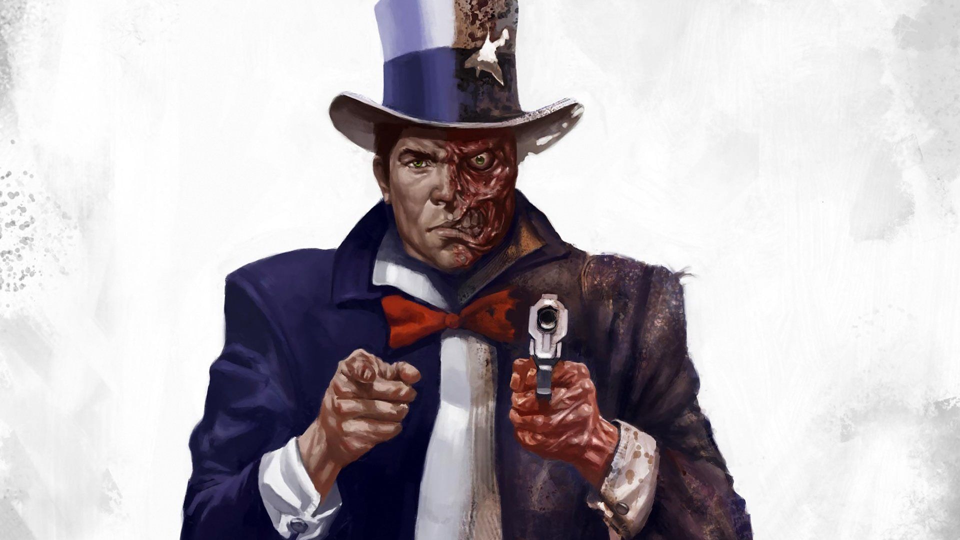 Two-Face con pistola, Batman, 1920x1080 Full HD, PC