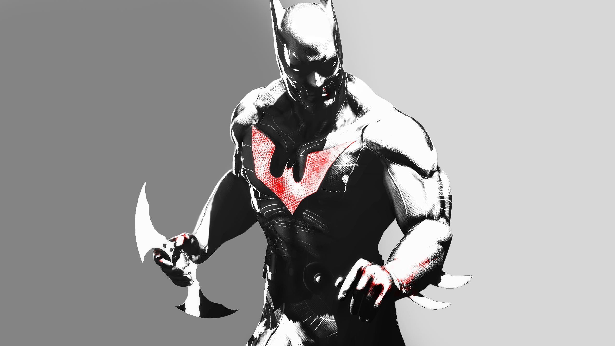 Batman Beyond, sfondo grigio, 2560x1440 2K, Desktop