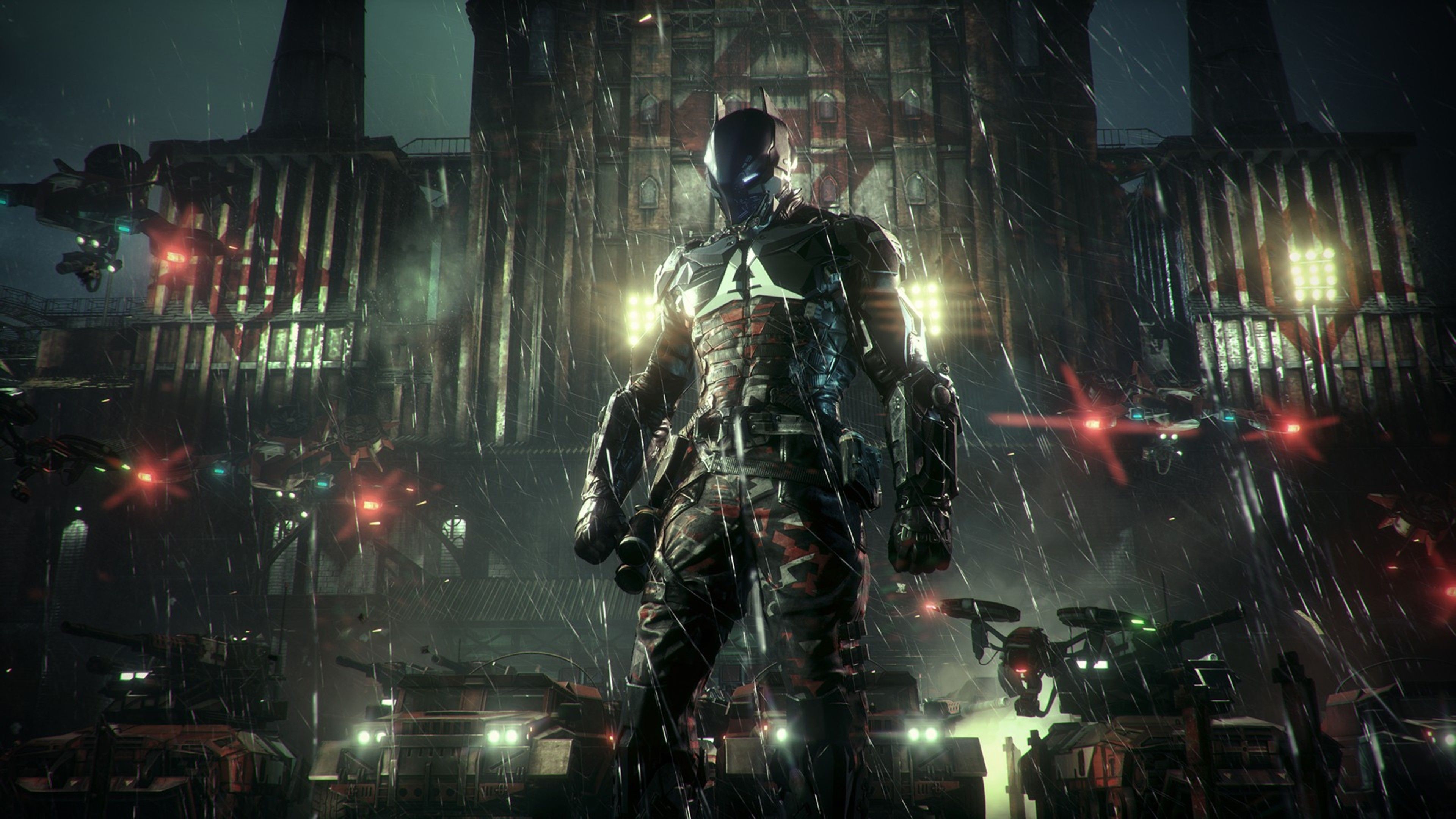 Batman Arkham Knight scena notturna, Gotham, 3840x2160 UHD, PC 4K
