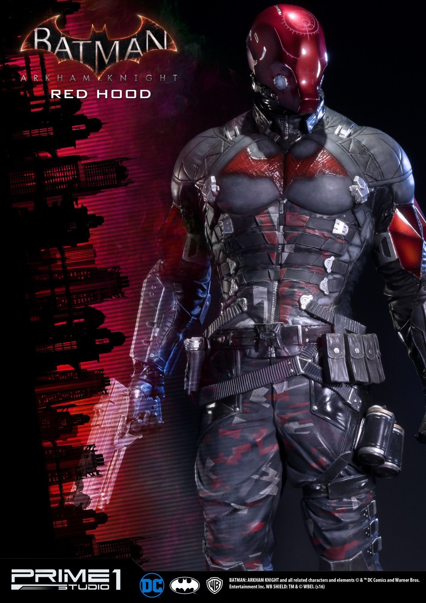 Red Hood statua Arkham Knight, 1414x2000 Verticale, Mobile