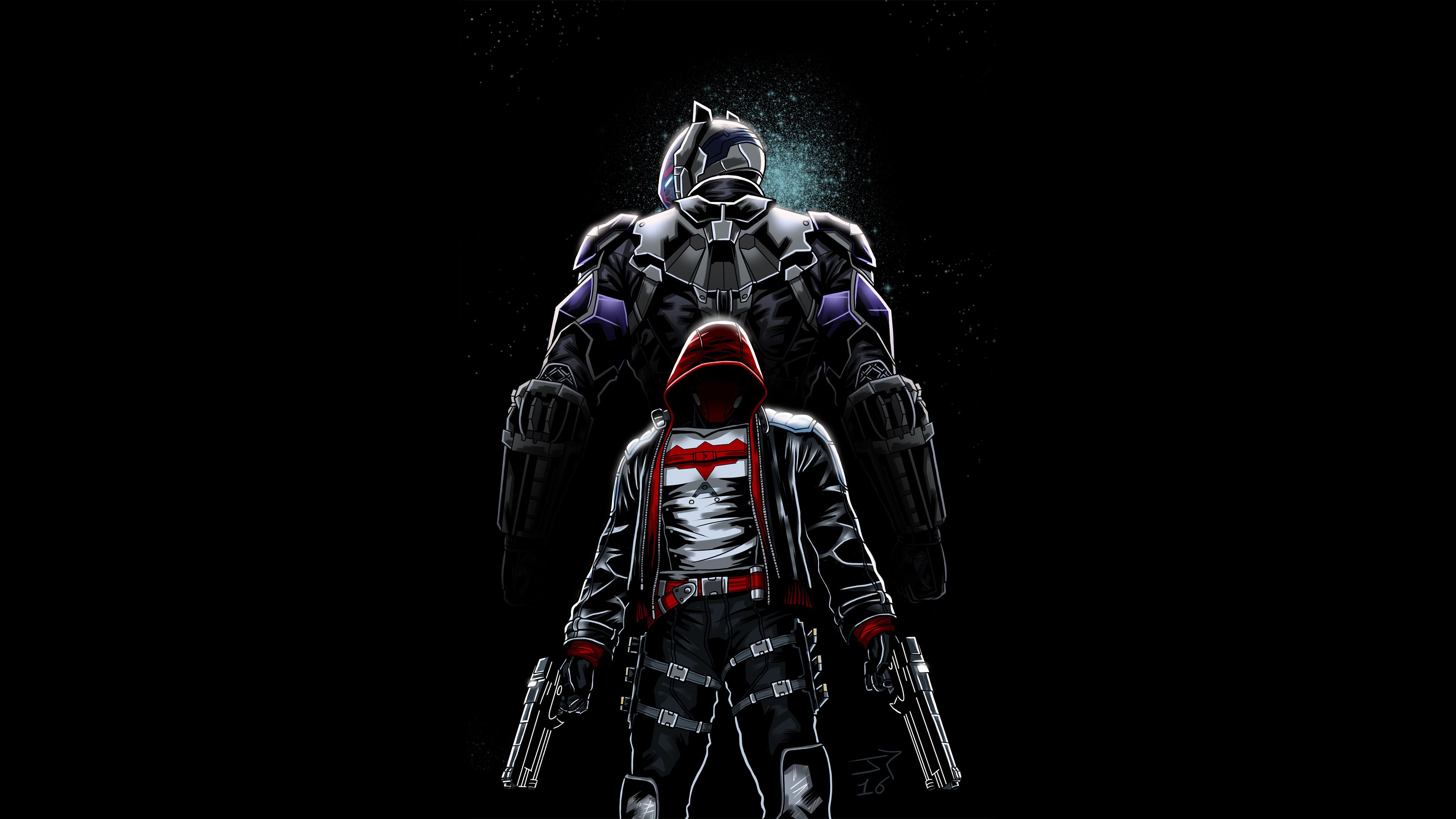 Red Hood e Batman Arkham Knight, 3840x2160 4K Ultra HD, Monitor 4K