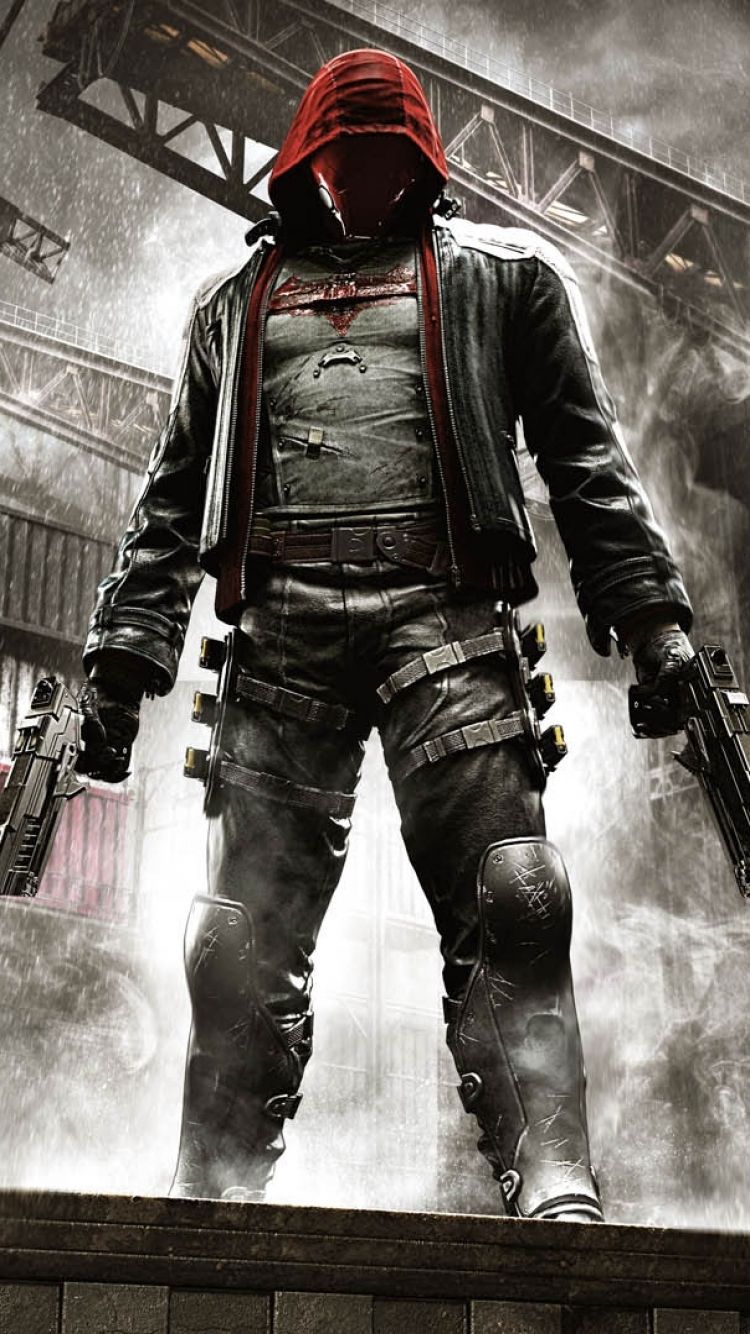 Red Hood Batman Arkham Knight, videogioco d'azione, 750x1334 Verticale, Mobile