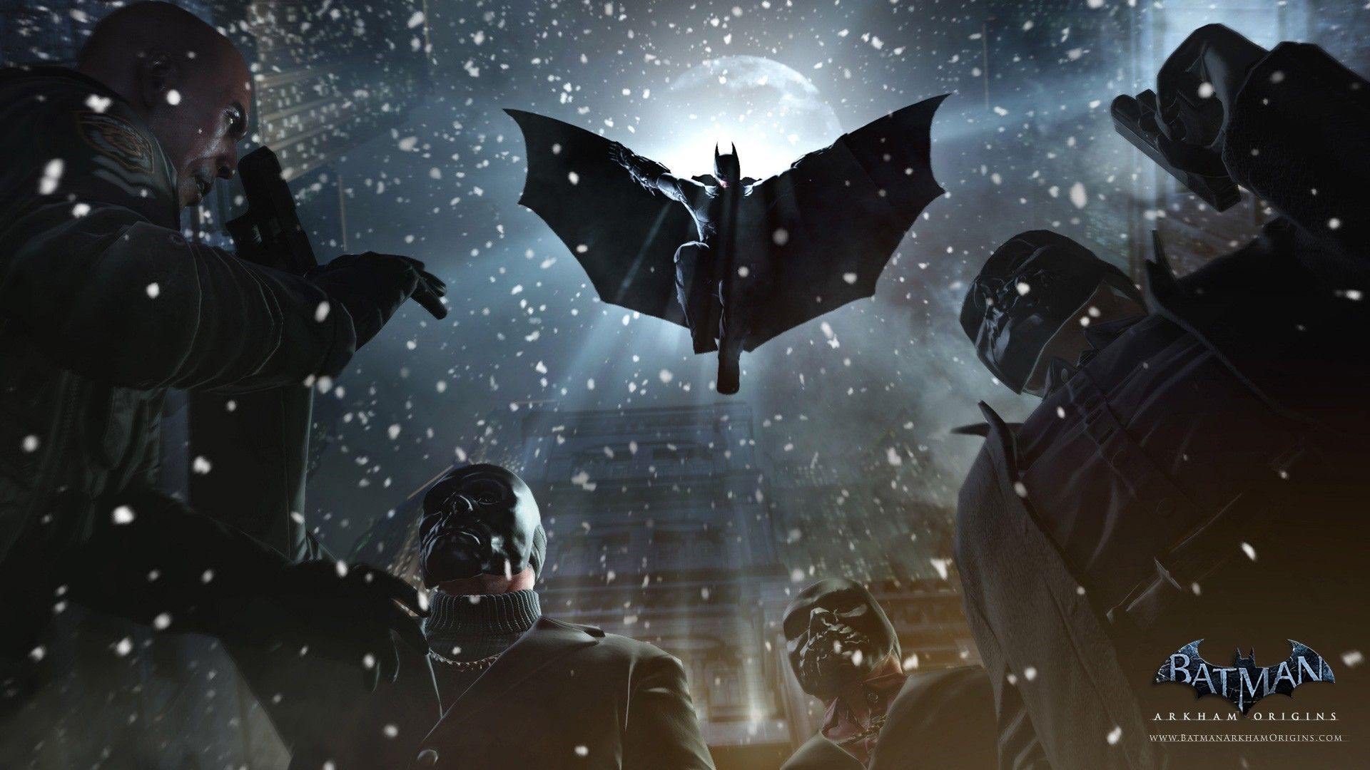 Batman Arkham Origins nemici notte, 1920x1080 Full HD, Desktop