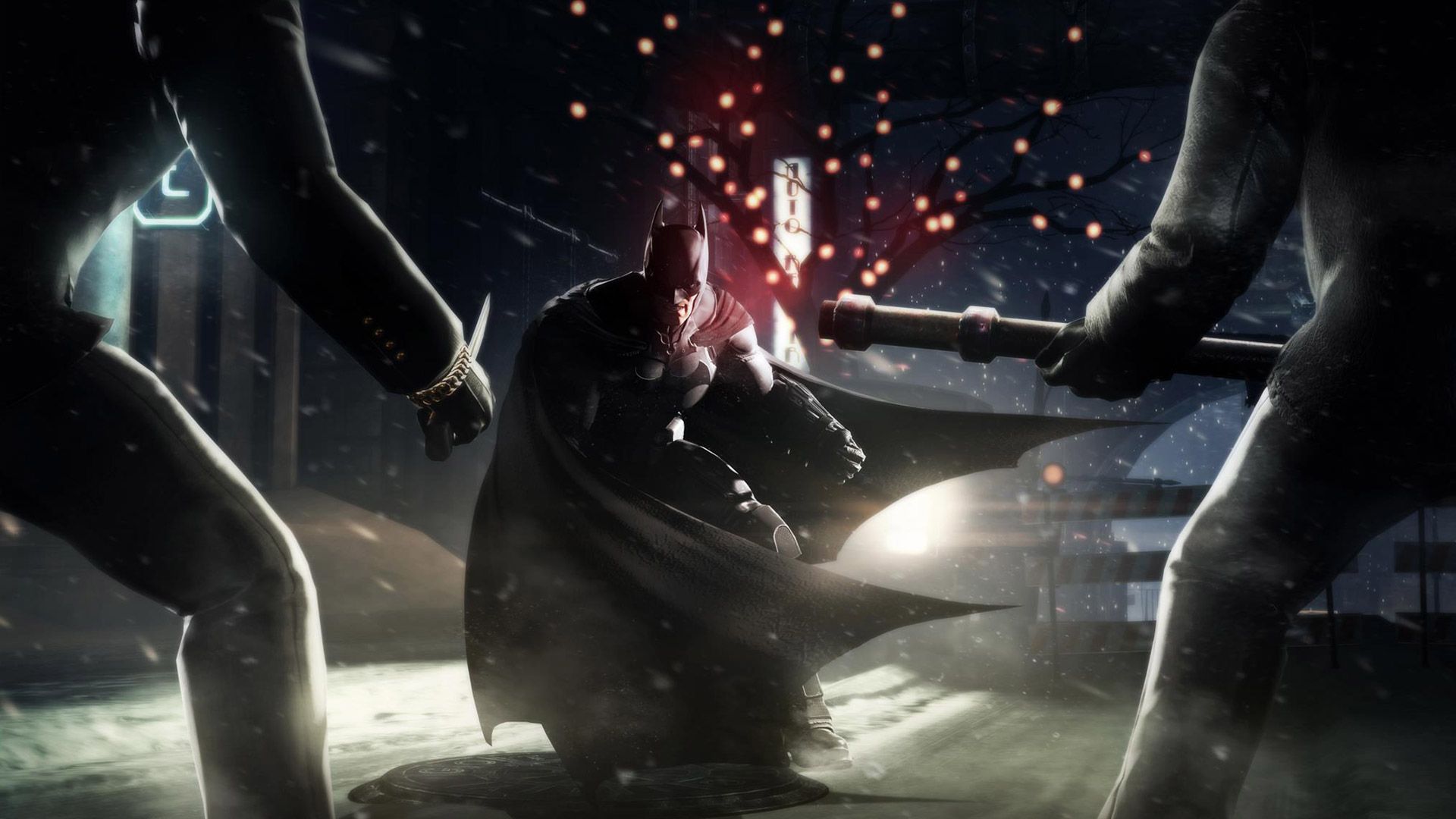 Batman Arkham Origins scena notturna, 1920x1080 Full HD 1080p, PC