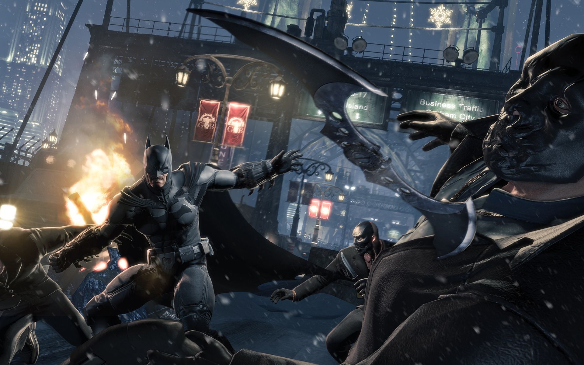 Batman Arkham Origins combattimento notturno, 1920x1200 Full HD+, Desktop