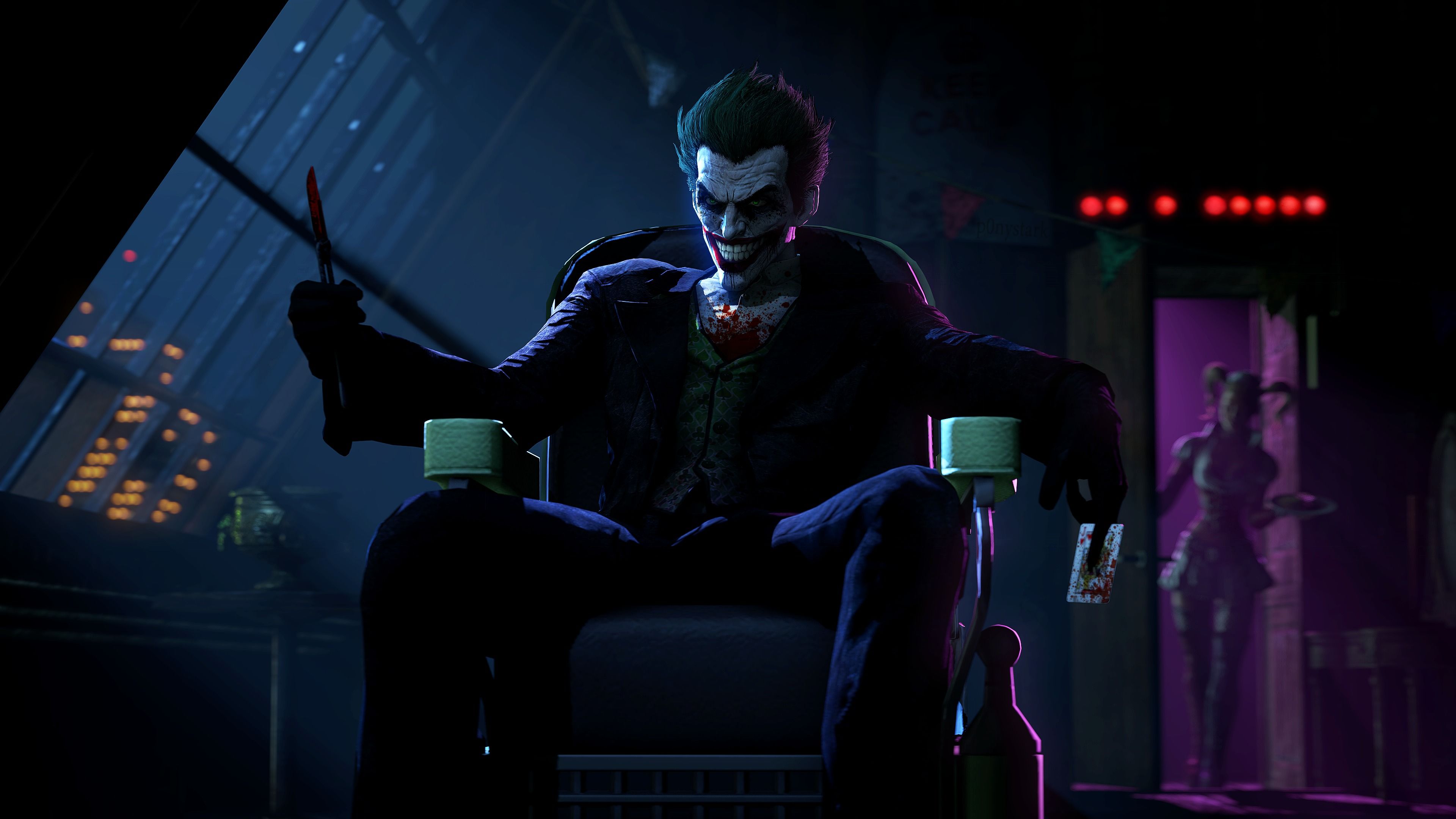 Joker Batman Arkham Origins, 3840x2160 4K Ultra HD, Monitor 4K