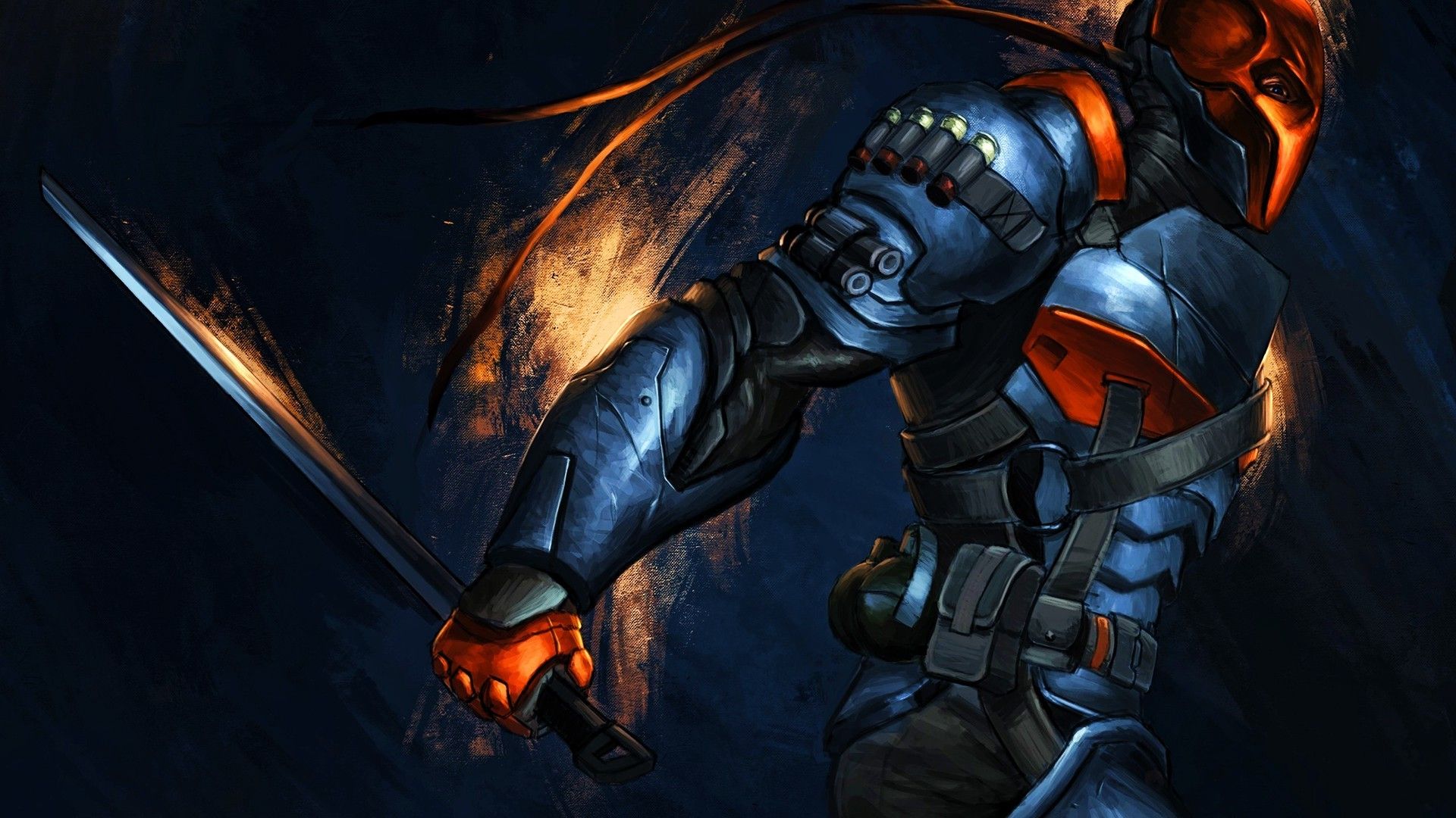 Deathstroke con spada, Batman Arkham, 1920x1080 1080p, Desktop