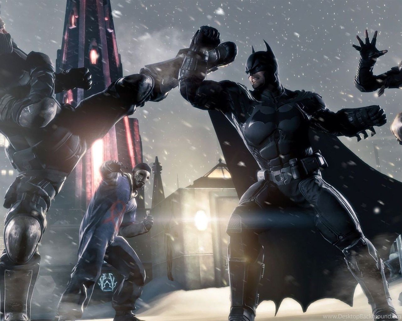Batman combatte nella neve, 1280x1024 720p, PC