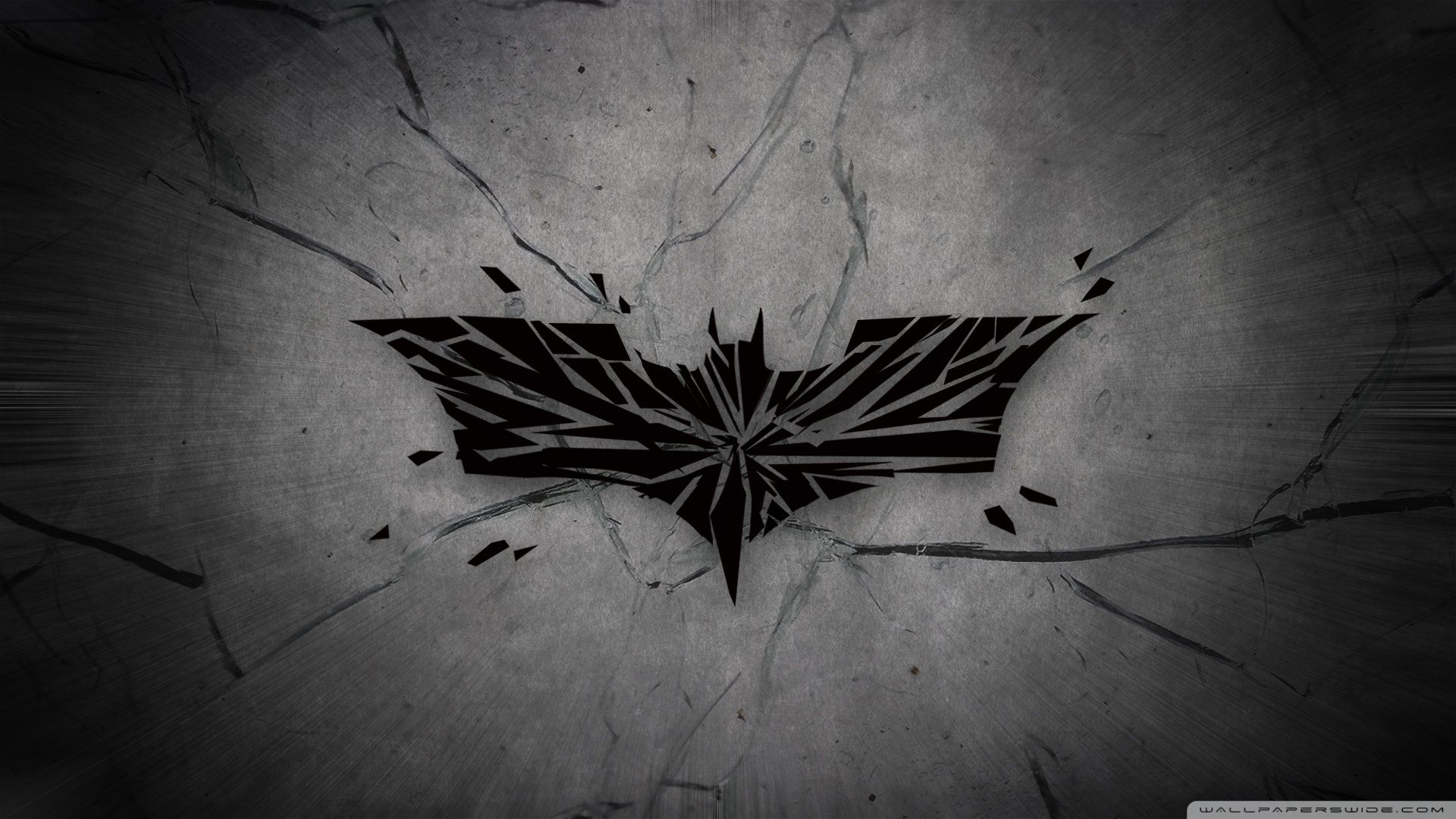 Logo Batman su muro incrinato, 1920x1080 Full HD 1080p, Desktop