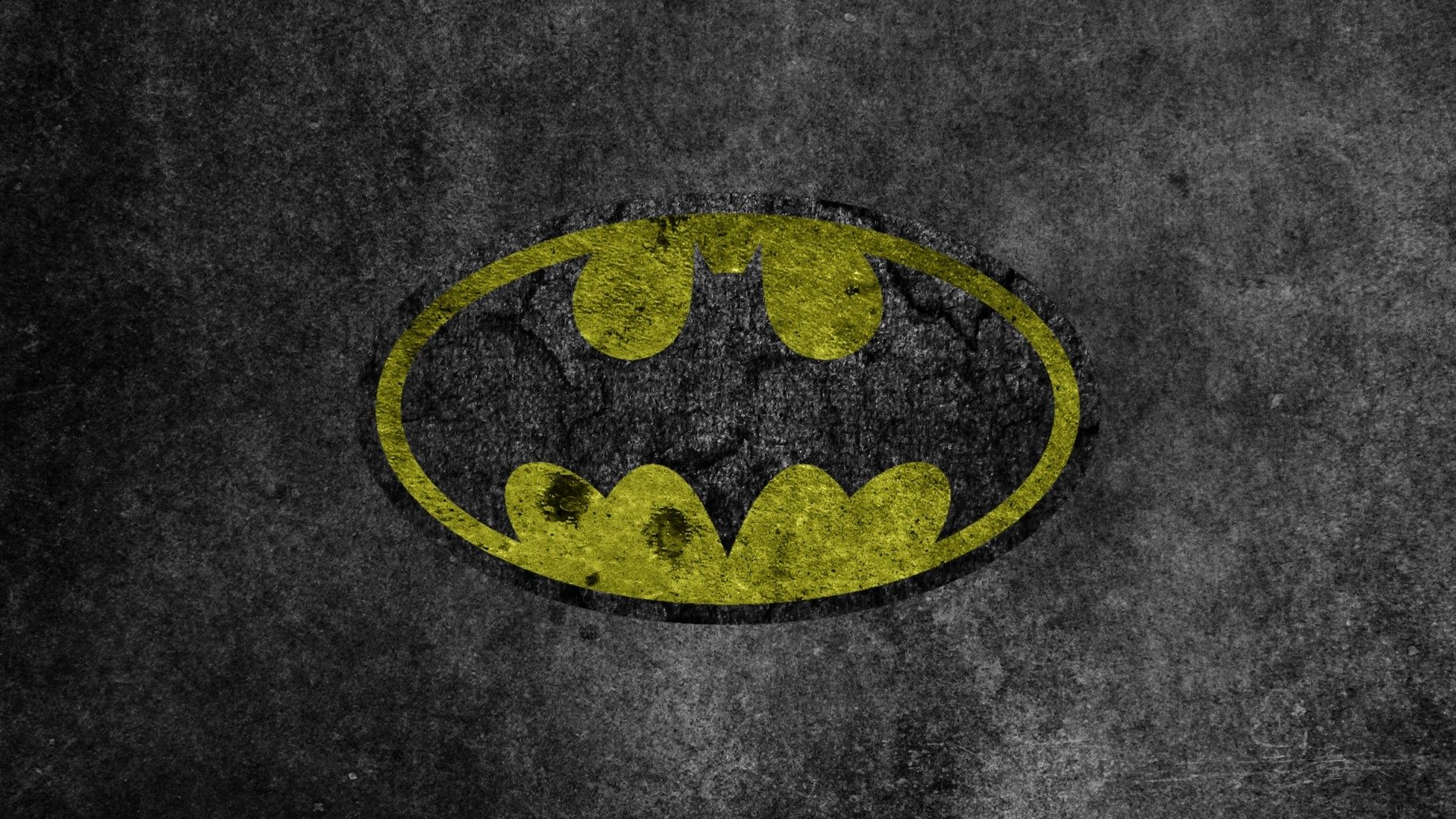 Logo Batman giallo texture, 1920x1080 Full HD, PC Desktop