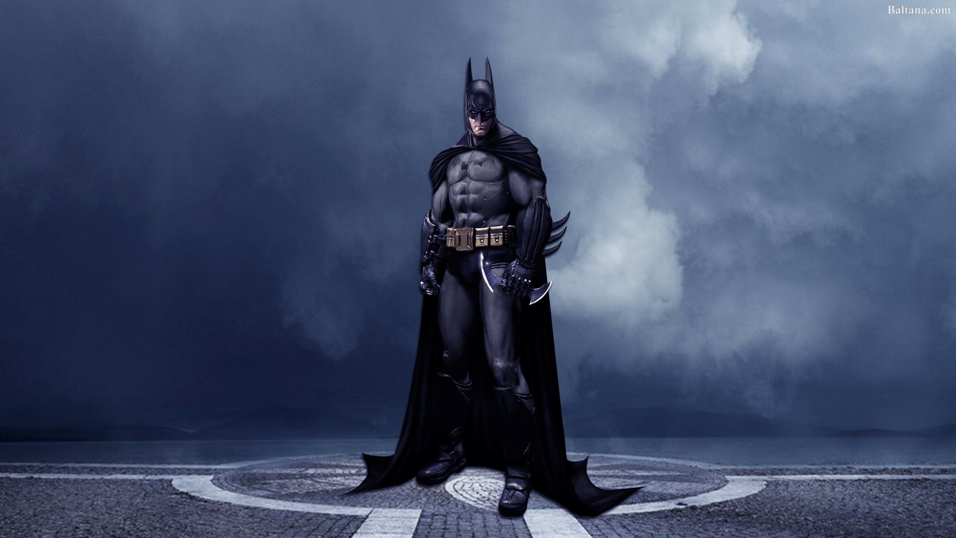 Batman in piedi, notte, 1920x1080 1080p, PC