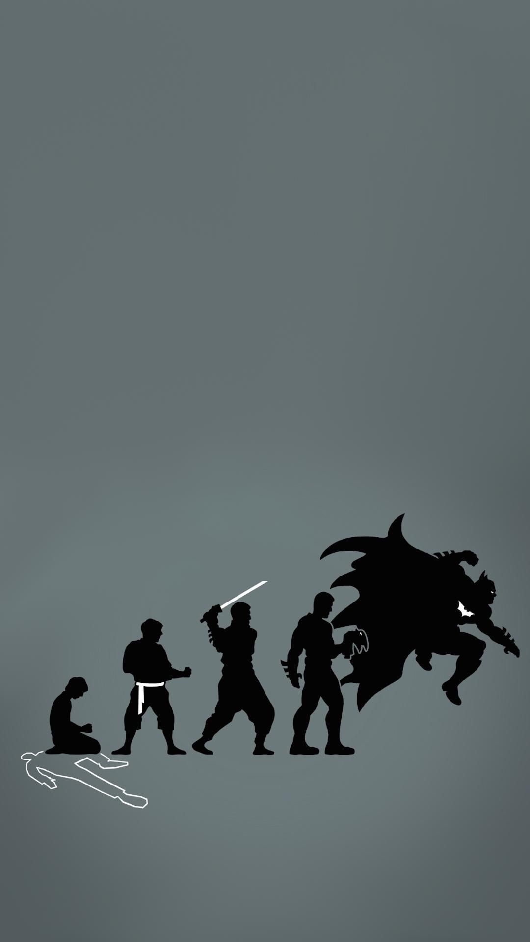 Logo Batman su nero, 900x1440 Verticale, iPhone