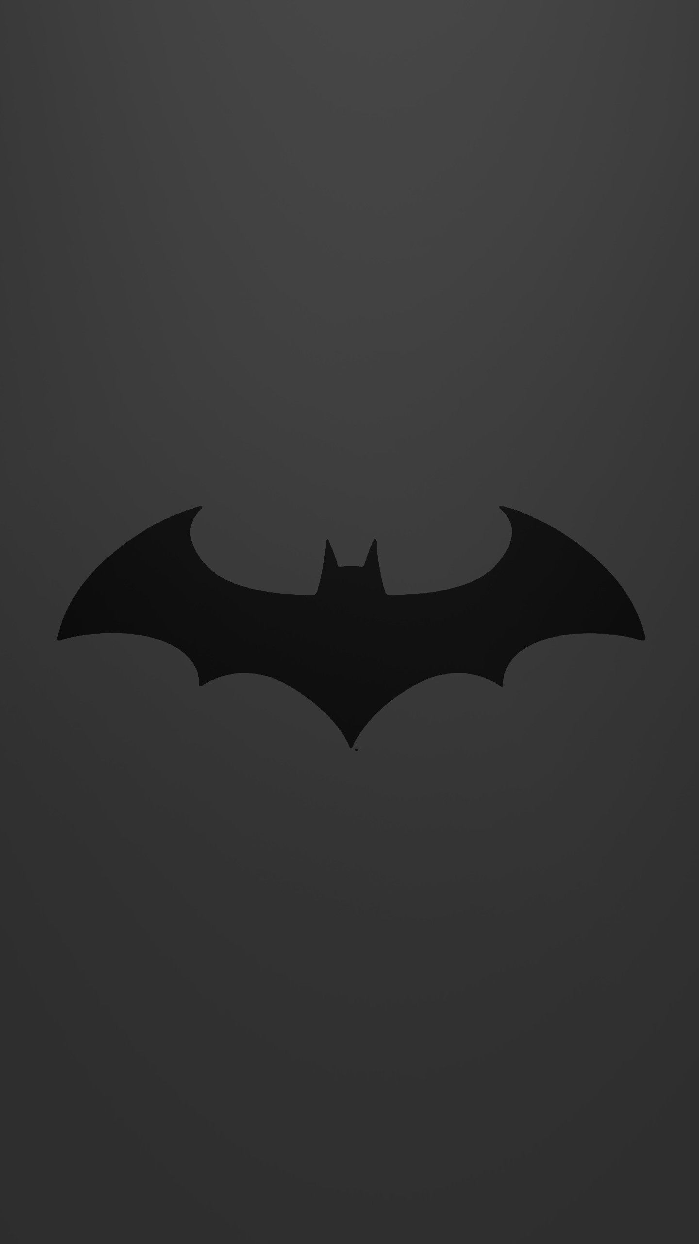 Logo Batman nero minimale, Gotham, 1440x2560 Full HD Verticale, iPhone Plus