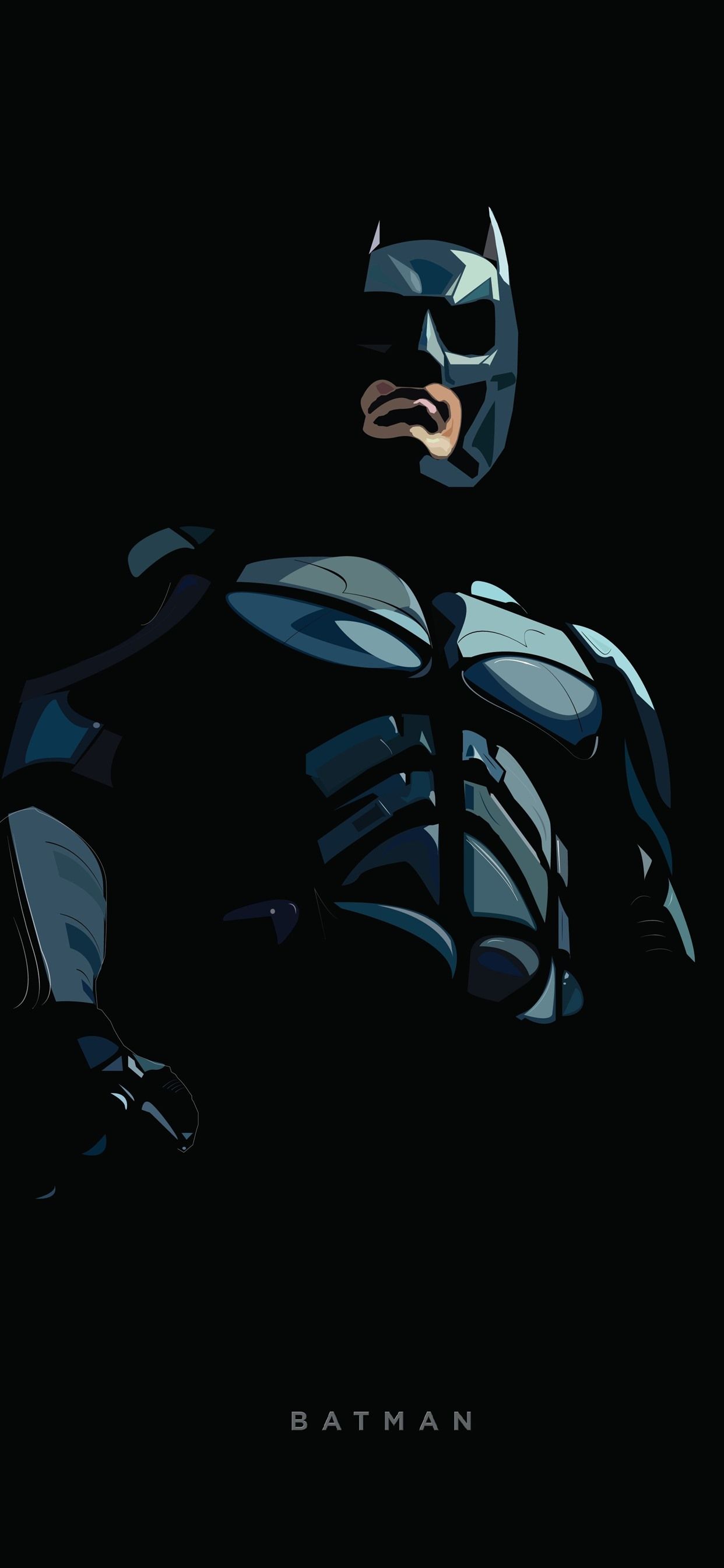 Batman silhouette scura notturna, 1600x2311 Verticale, iPhone Pro Max