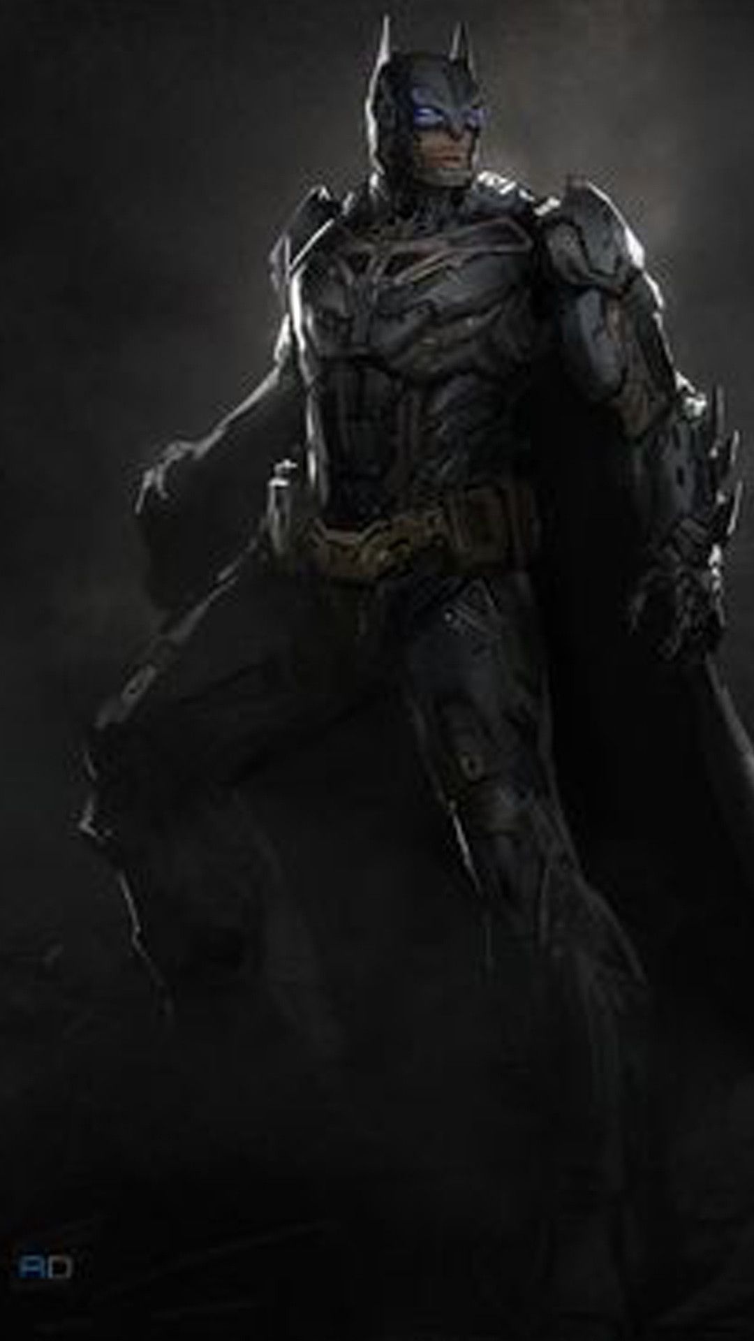 Batman su tetto città, 828x1792 Full HD Verticale, iPhone Pro