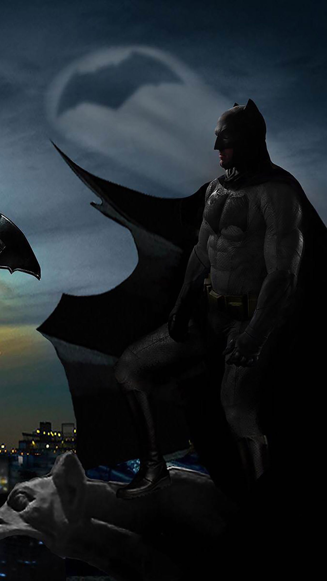 Logo Batman vs Superman, 736x1309 Verticale, iPhone Plus