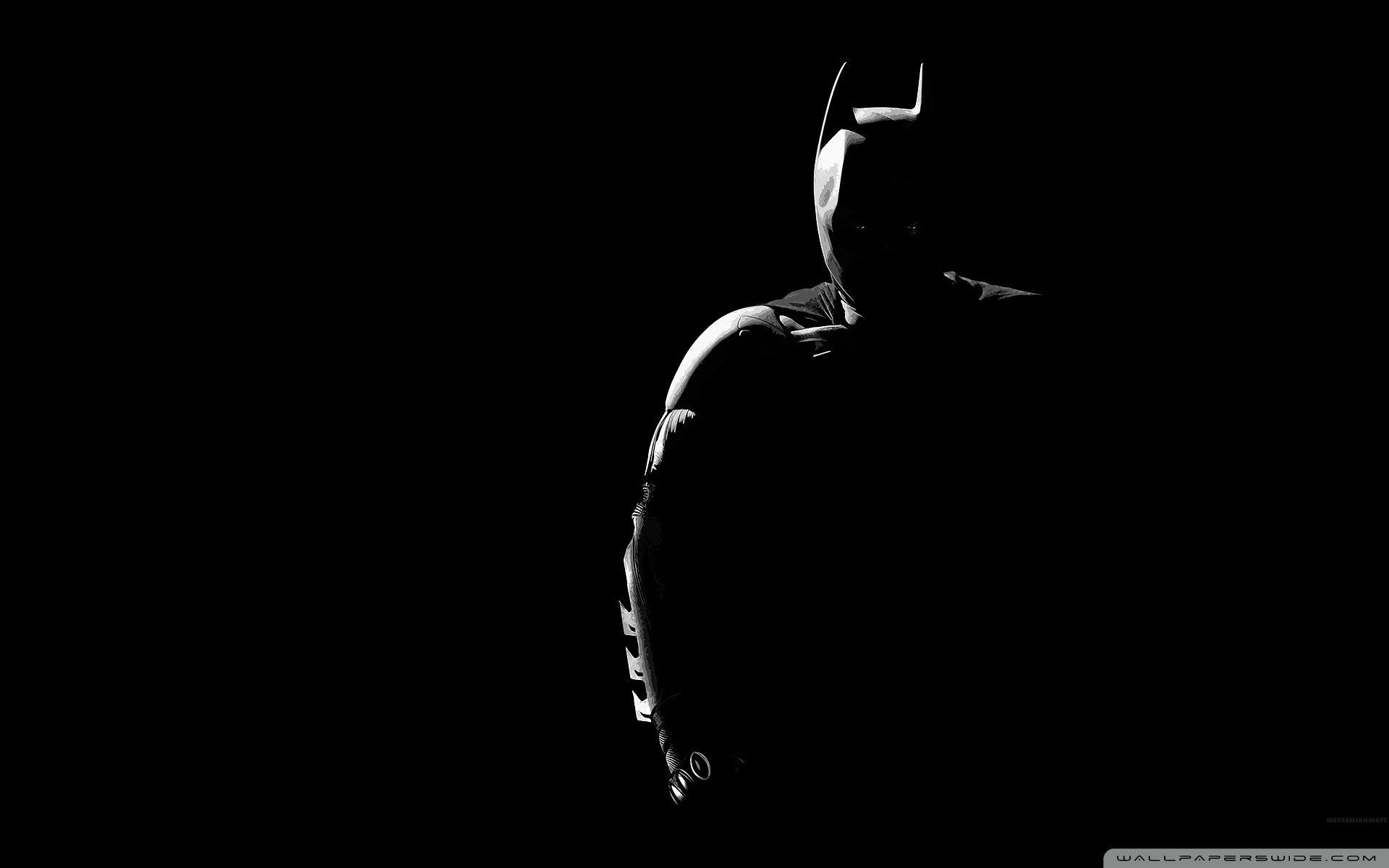Batman silhouette scuro, 1920x1200 WUXGA, Laptop