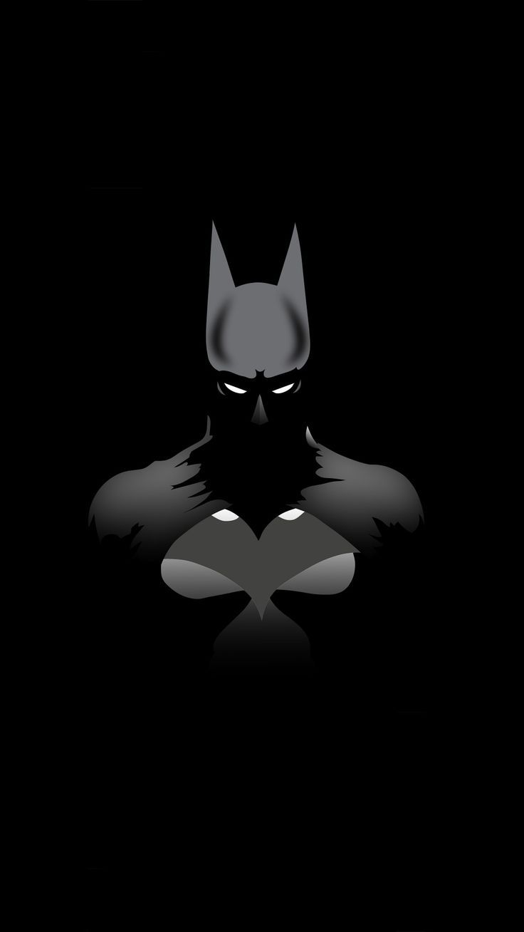 Batman minimalista scuro, 736x1308 Verticale, Telefono