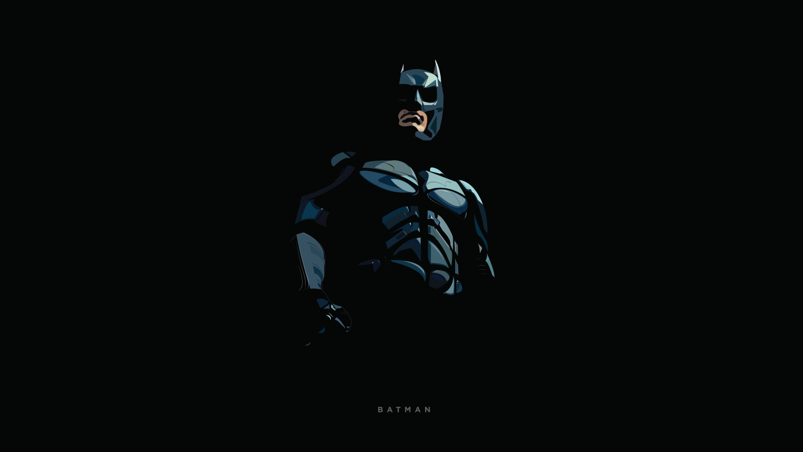 Batman silhouette scuro, 1600x900 HD, PC