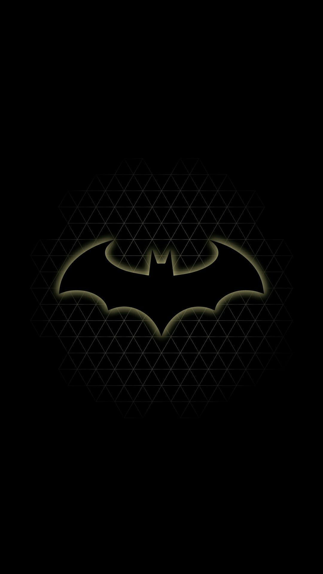 Logo Batman su nero, 1080x1920 Verticale, Samsung Galaxy