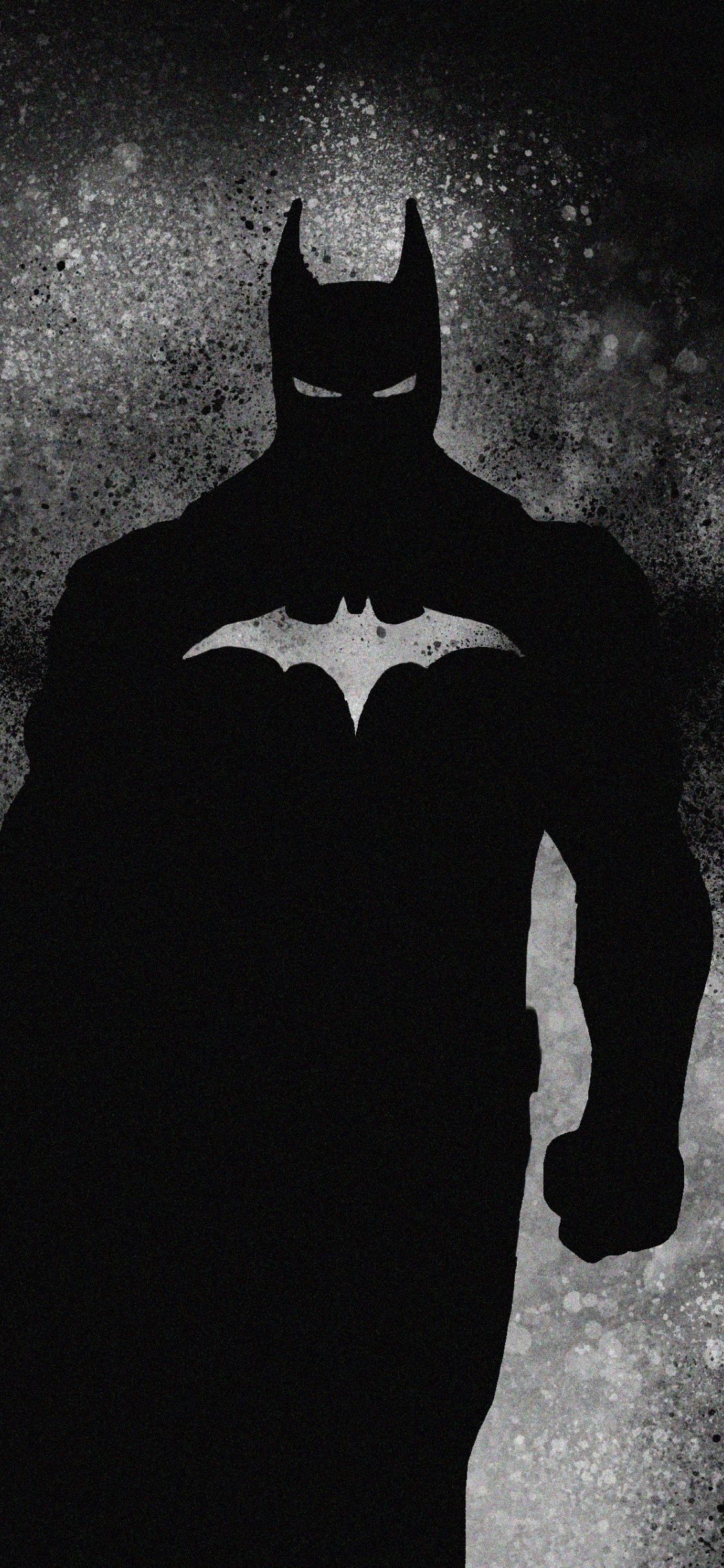 Batman silhouette scura, 1125x2436 Verticale, iPhone