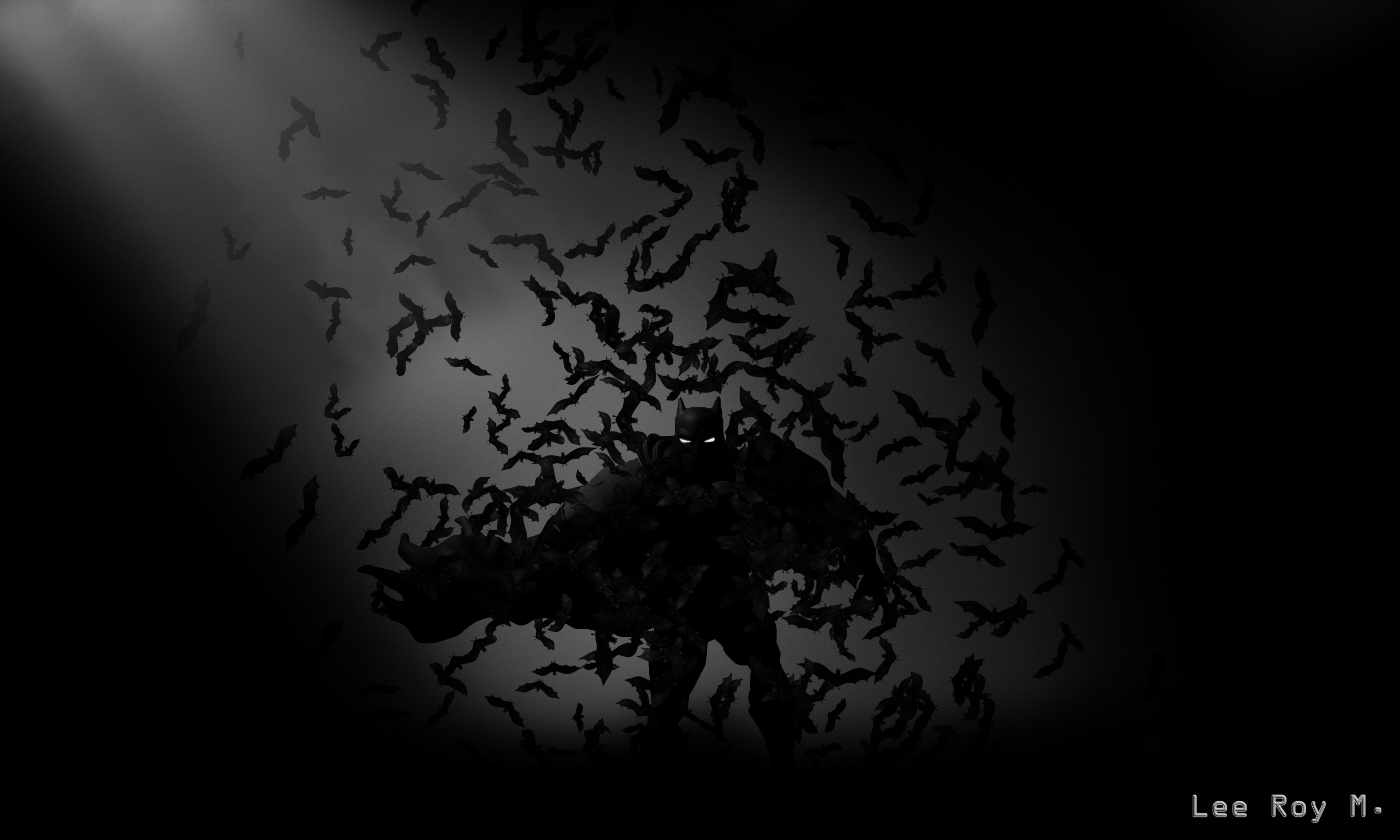 Batman accovacciato su sfondo scuro, 1920x1080 1080p, PC Desktop