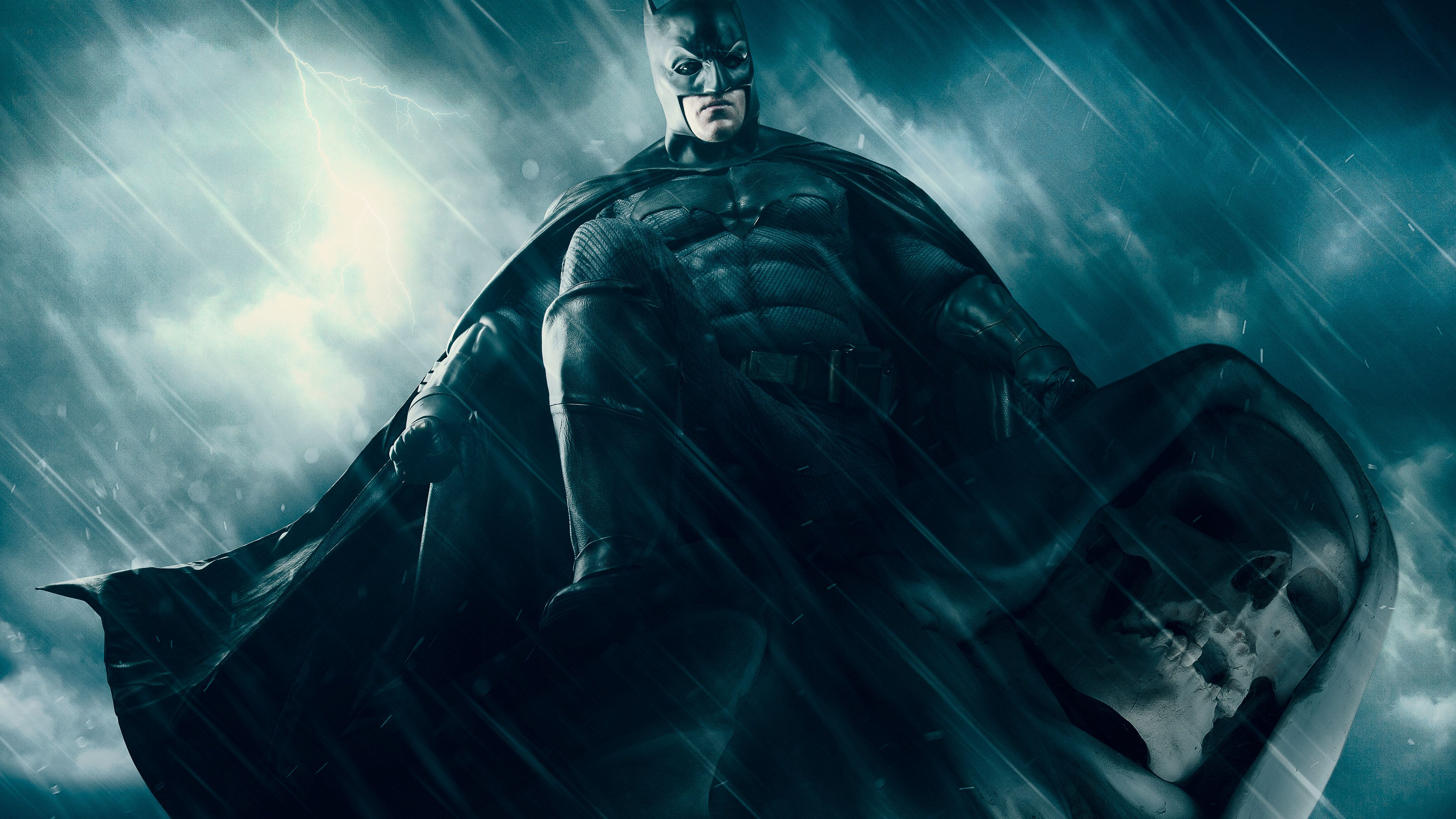 Batman sotto la pioggia, 3840x2160 UHD, PC 4K