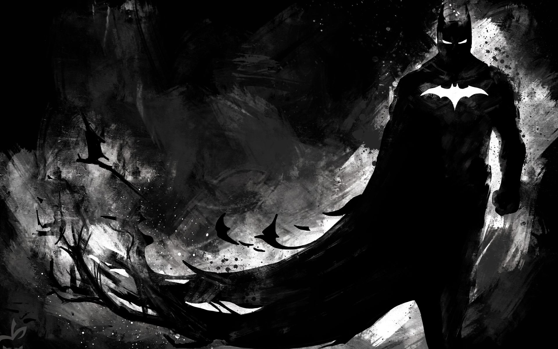 Batman silhouette pipistrelli scuro, 1920x1200 Full HD+ WUXGA, Desktop
