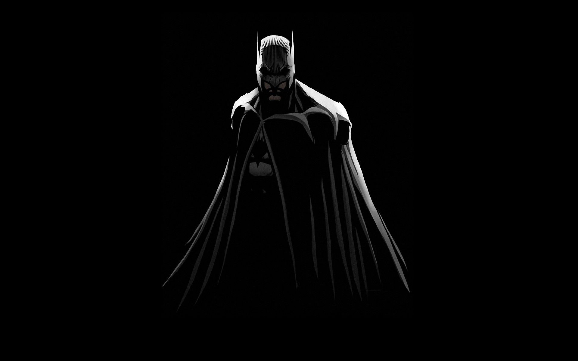 Batman silhouette scuro, 1920x1200 WUXGA, Desktop