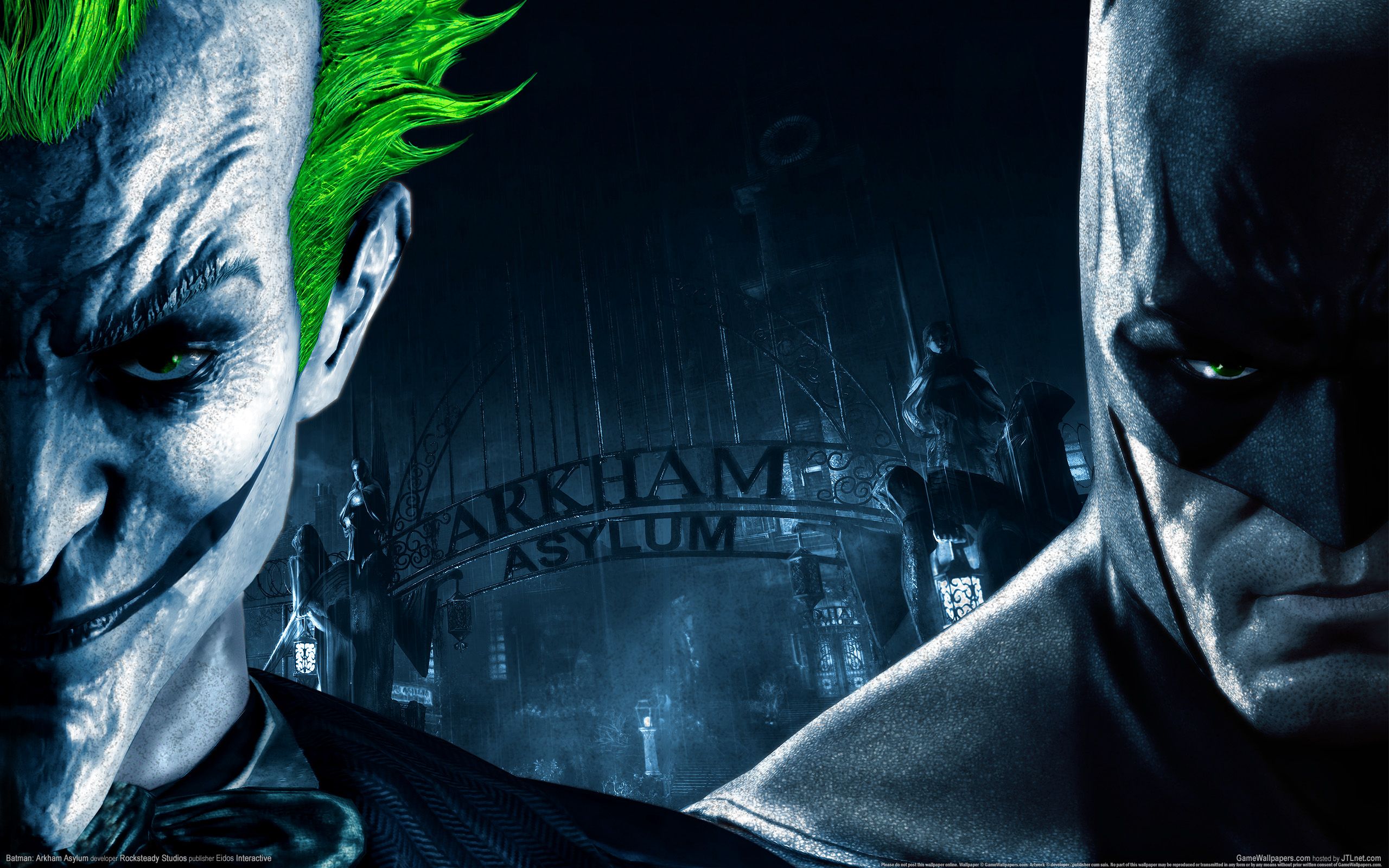 Batman e Joker Arkham Asylum, DC Comics, 2560x1600 2K, Desktop