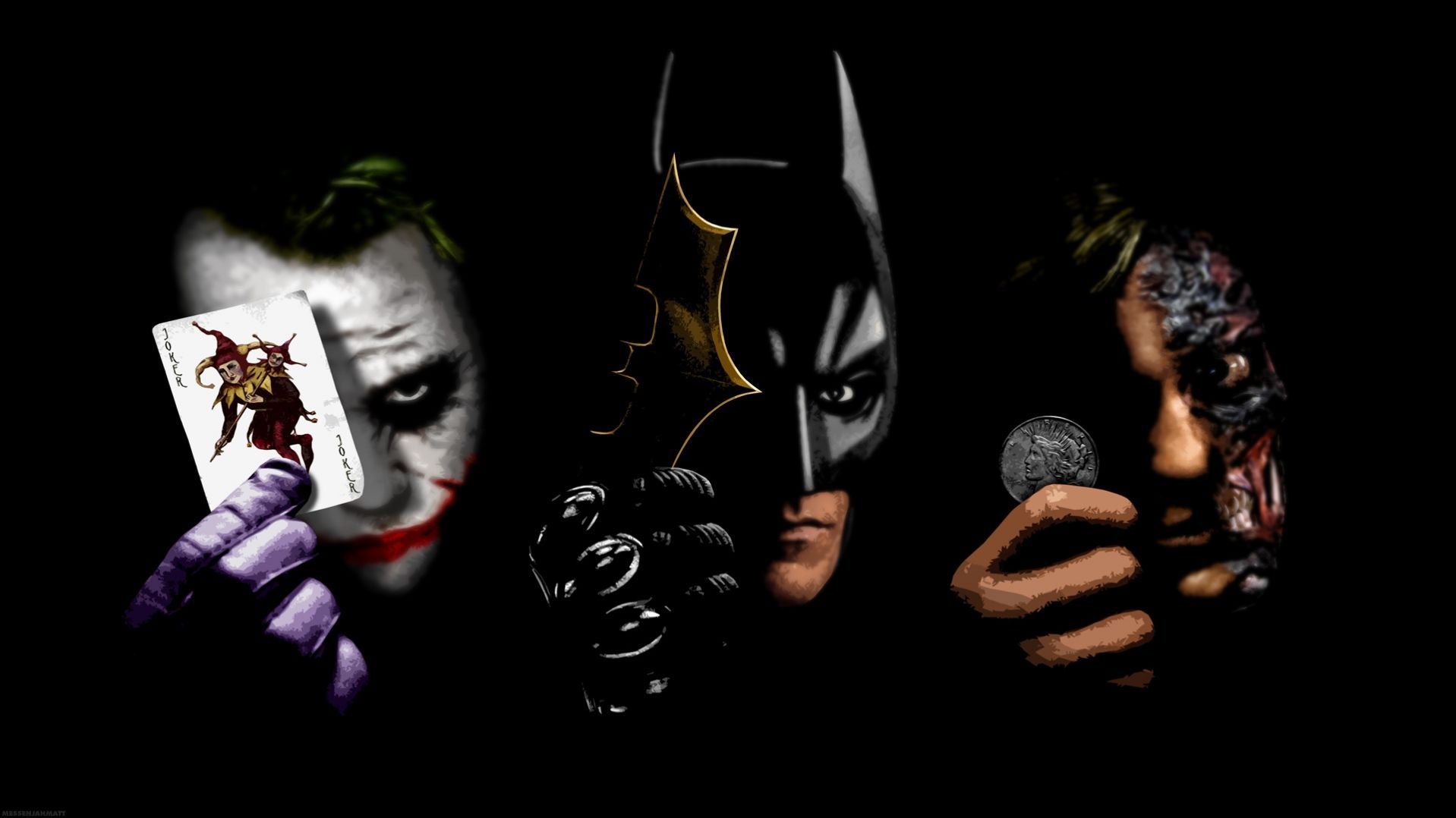 Joker, Batman e Due Facce, Gotham, 1918x1078 900p, Desktop