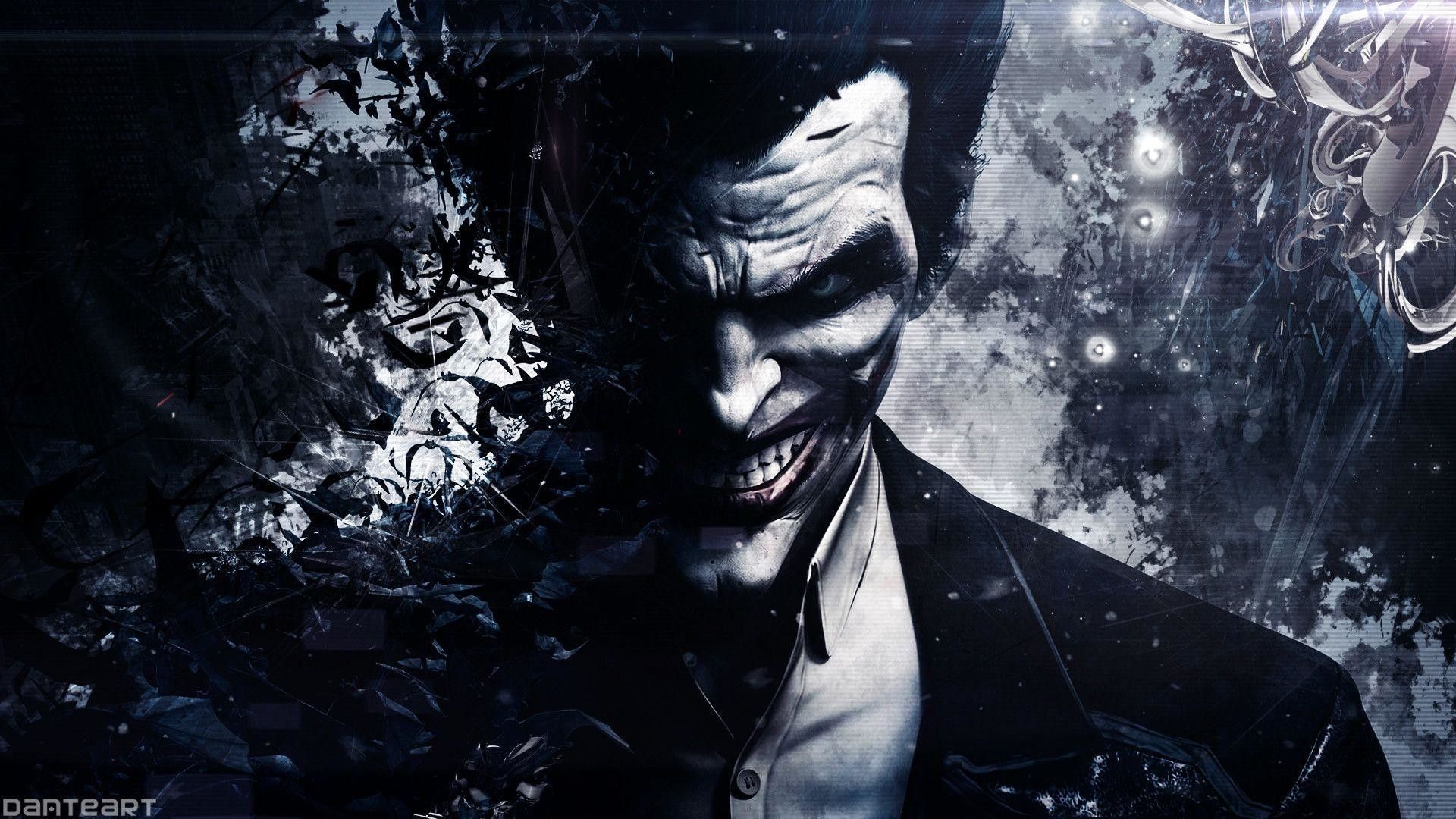 Joker viso in bianco e nero, 1920x1080 Full HD, Desktop