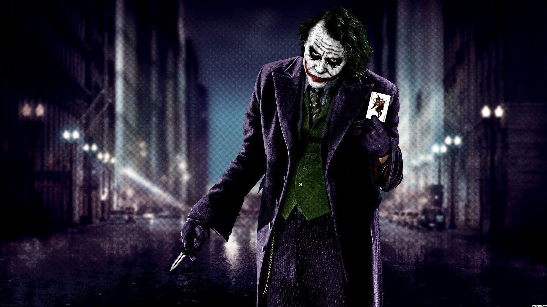 Joker Batman strada notturna, DC Comics, 1920x1080 Full HD 1080p, Desktop